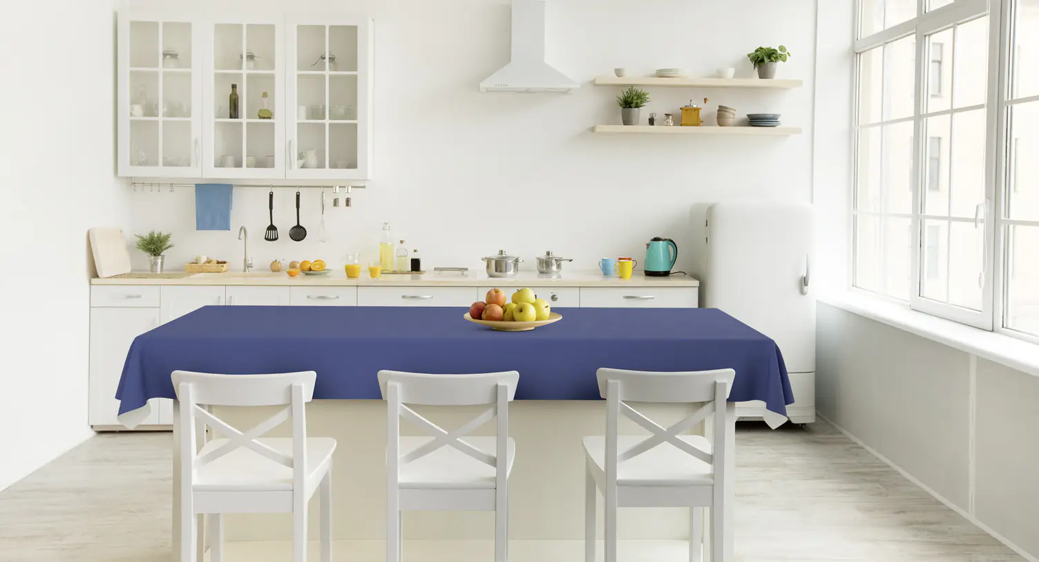 d-c-fix Tischdecke Deep Blue Ø 140 cm 