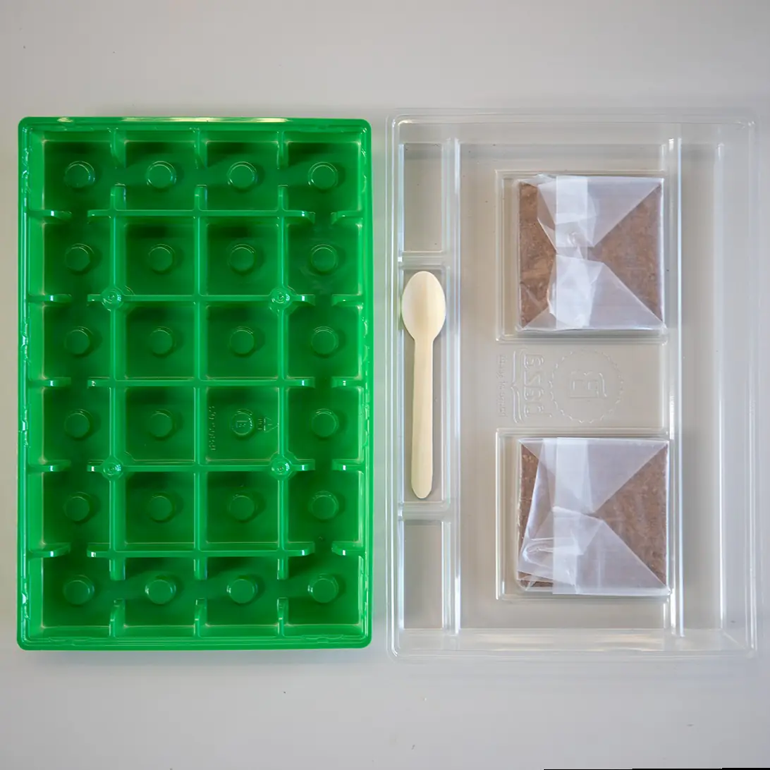 Saatgut Adventskalender mit komplettem Mini Gewächshaus Set