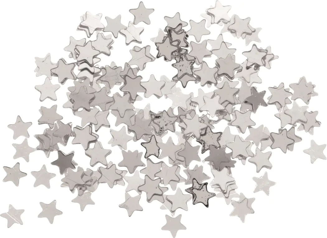 Glorex Streusterne silberfarben, klein