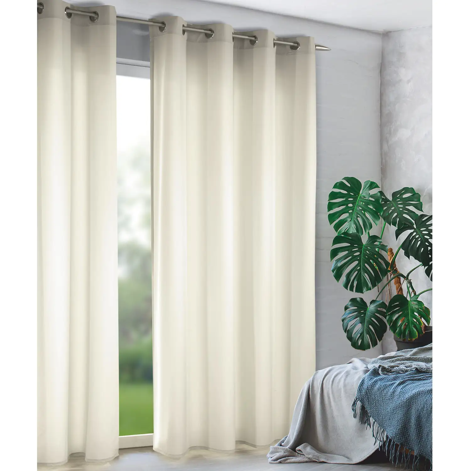 Neusser Collection Ösenschal Tim creme, 135 x 240 cm