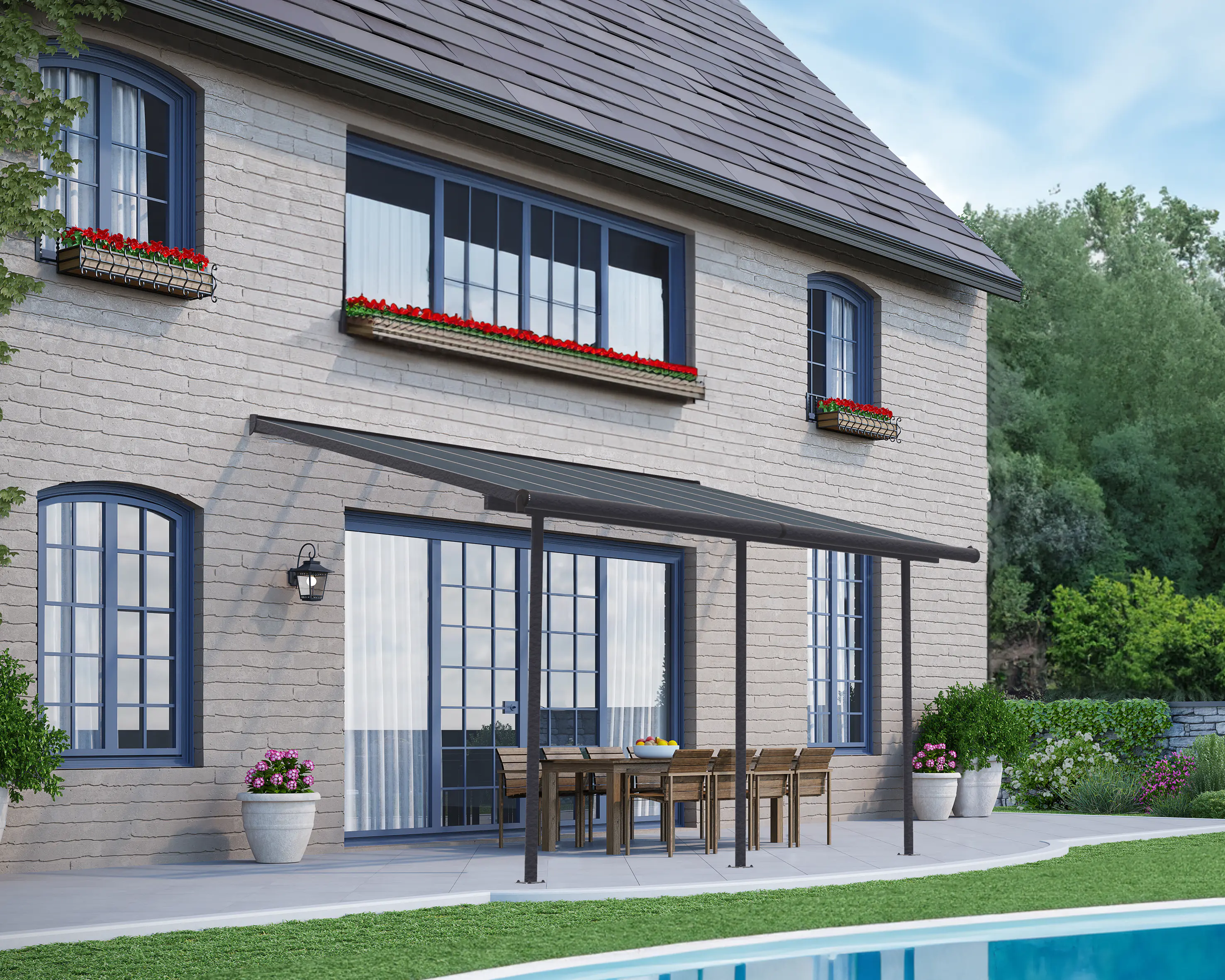 Canopia Terrassenüberdachung Capri 3x4.25