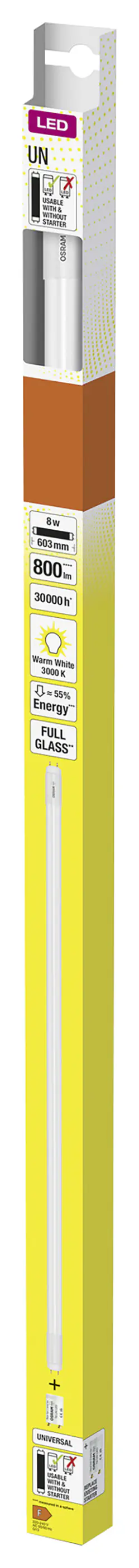 Osram LED Röhre T8 60 cm G13 8 W warmweiß