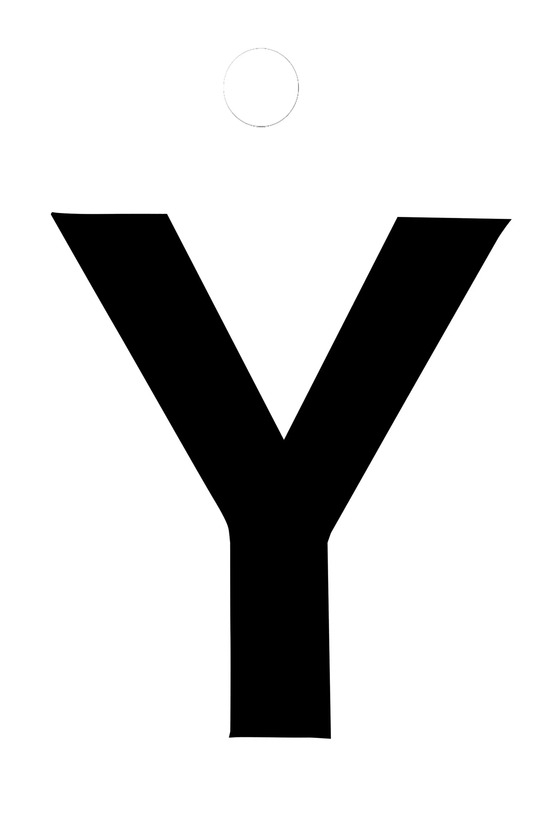 Conmetall Aufkleber Buchstabe Y PVC 3,5 x 3,5 cm schwarz 