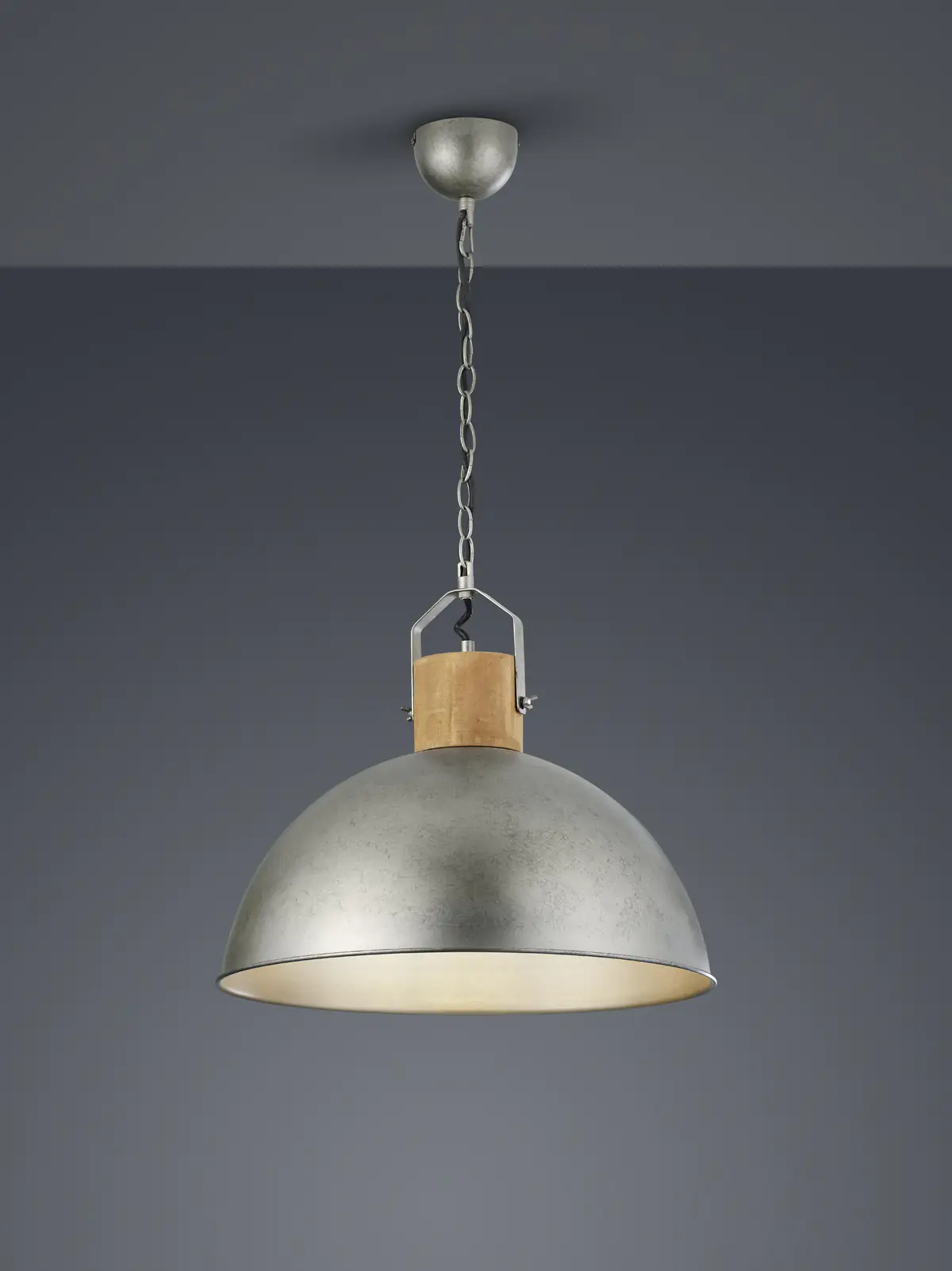 Trio Leuchten Pendelleuchte Delhi nickel antik