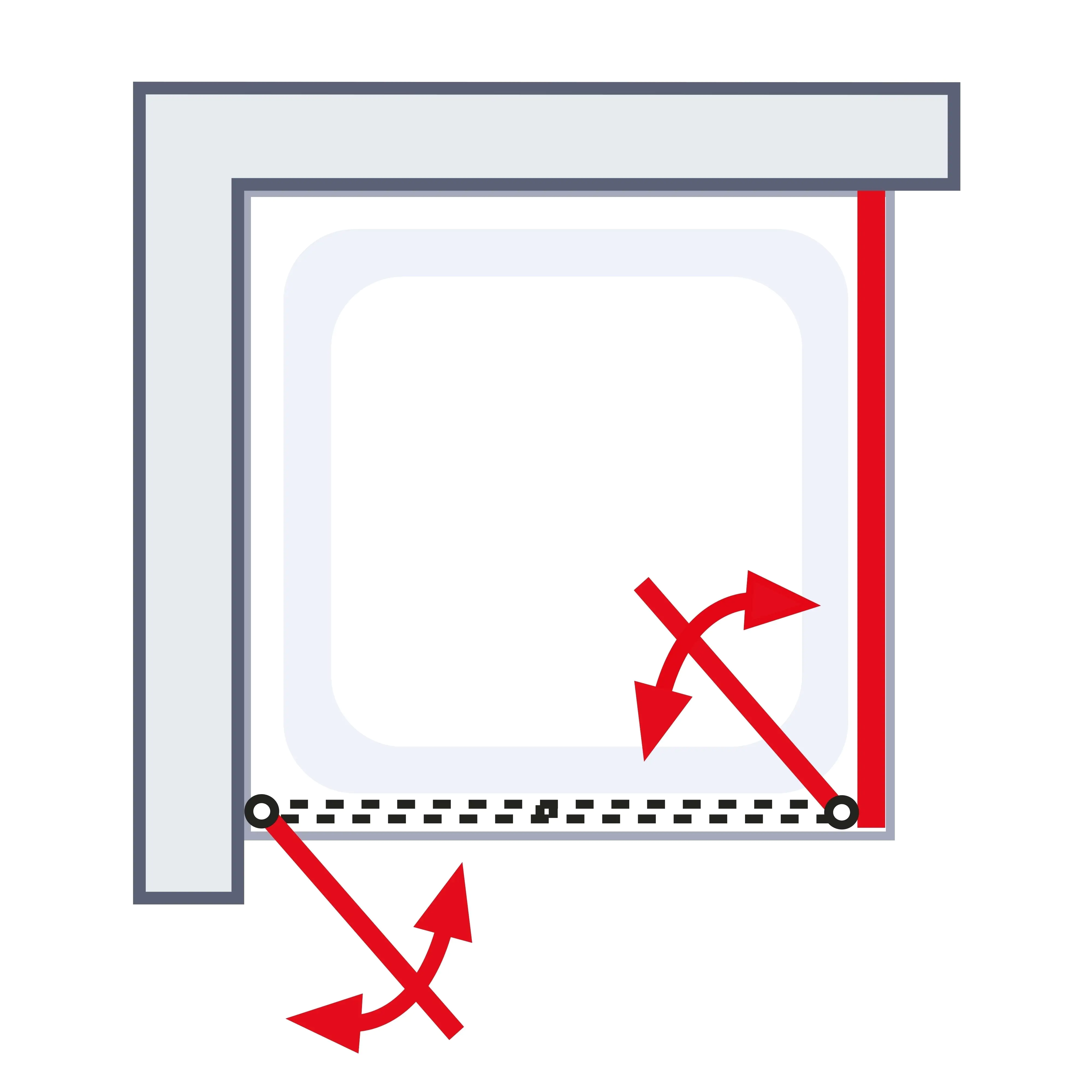 Schulte Pendeltür und Seitenwand rechts 80 x 80 x 200 cm Garant 2.0 mattschwarz Türanschlag links Schulte Pendeltür und Seitenwand rechts 80 x 80 x 200 cm Garant 2.0 mattschwarz Türanschlag links