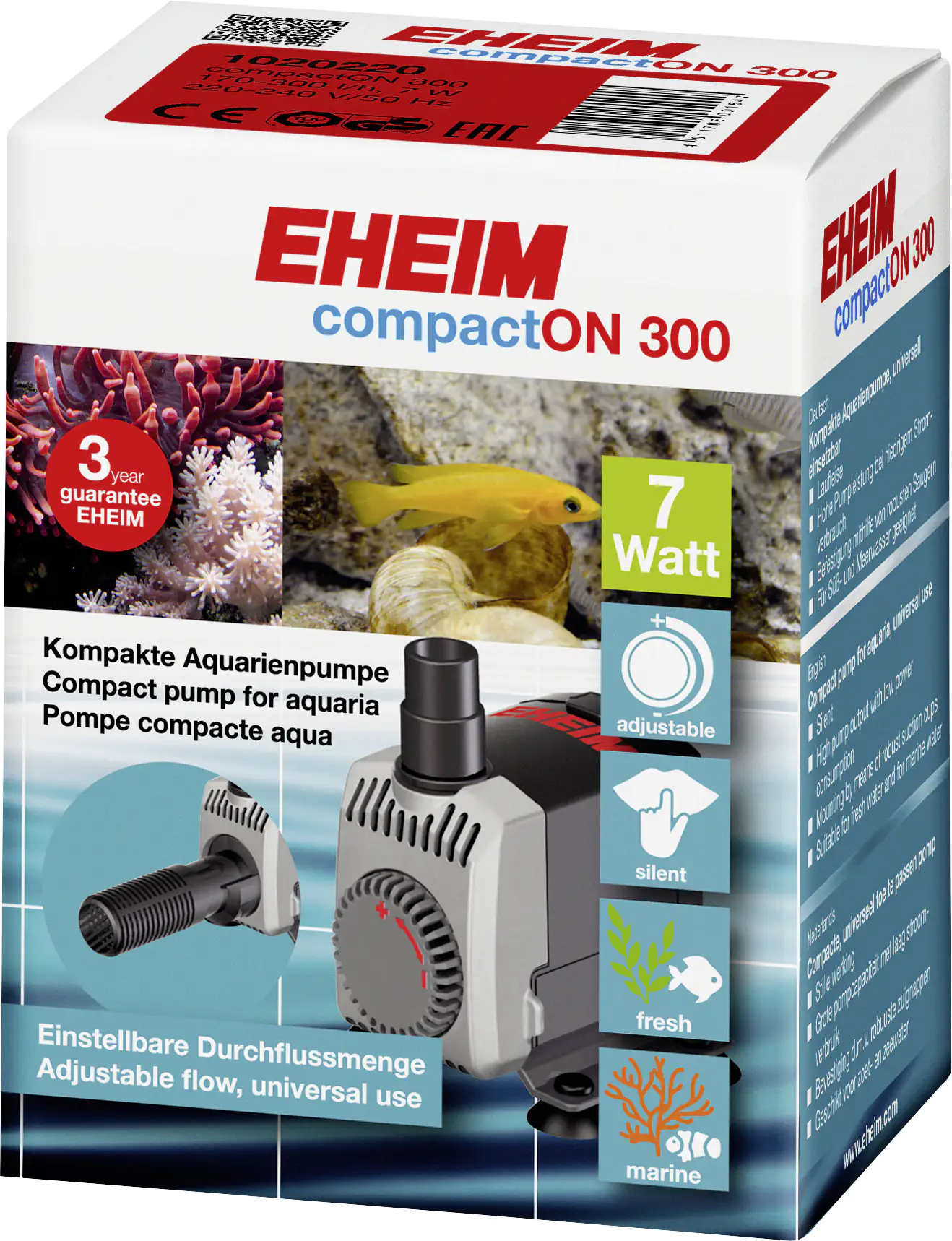Eheim Aquarienpumpe compactON 300 Eheim Aquarienpumpe compactON 300