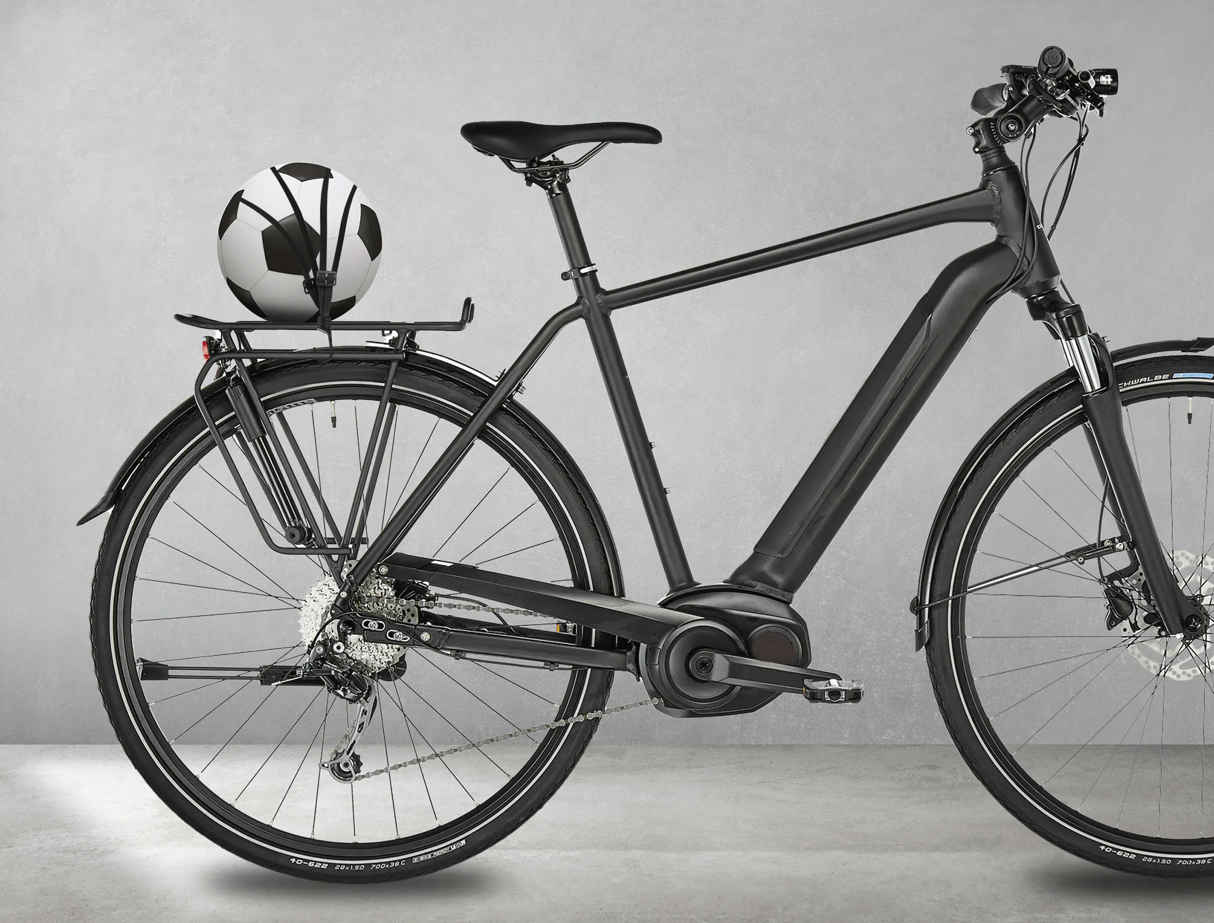 EUFAB Gepäckspanner mit Karabiner 60 cm schwarz