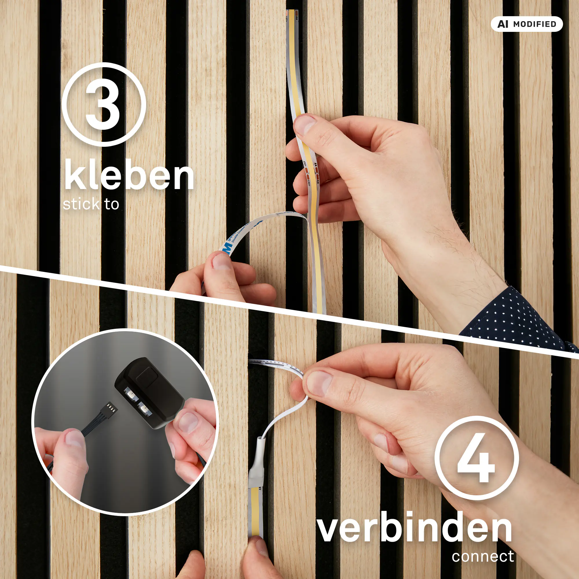 Briloner LED-Streifen Pimp your Panel Erweiterungsset  2,6 m 15,6 W warmweiß RGB
