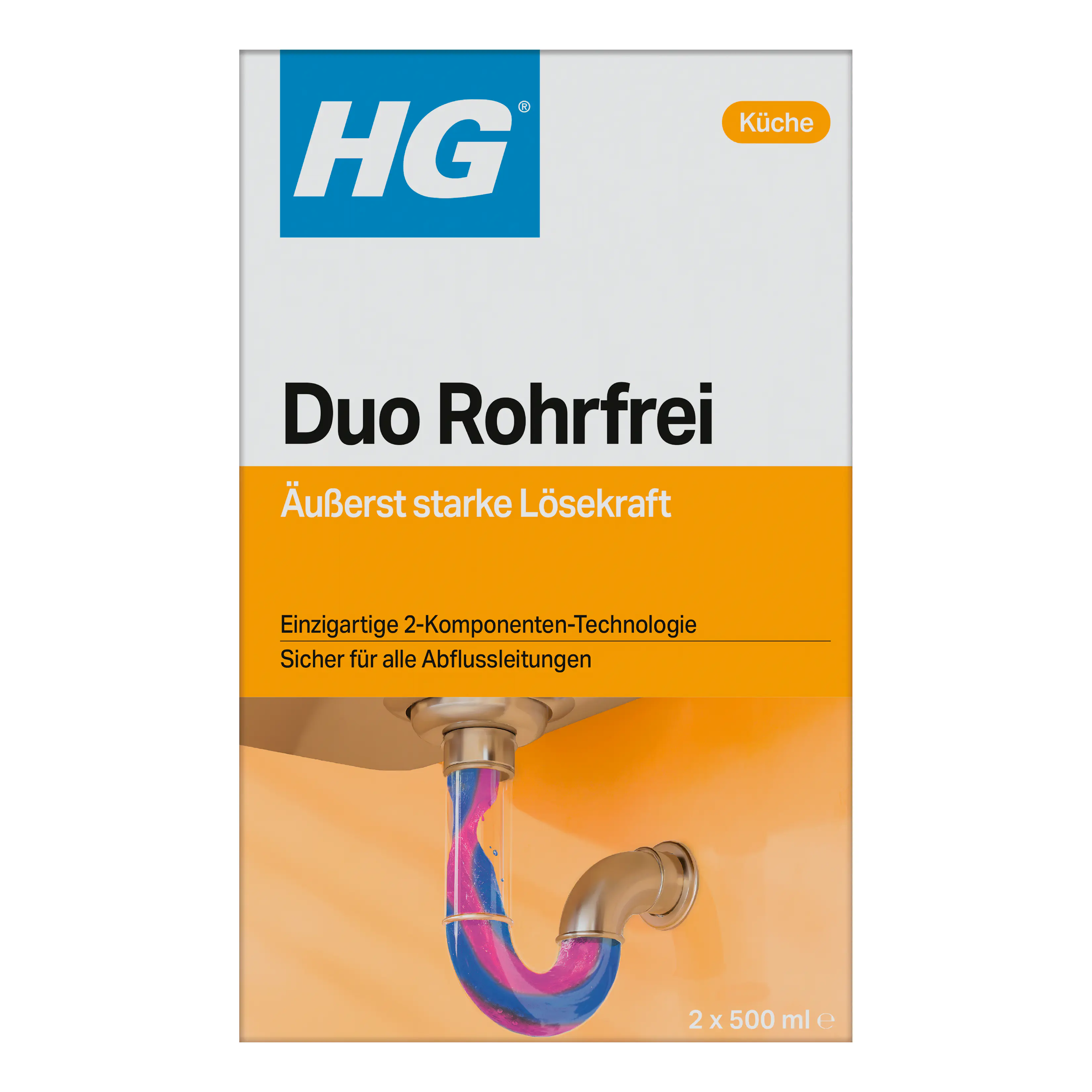 HG Duo Rohrfrei extra Stark 2 x 500 ml