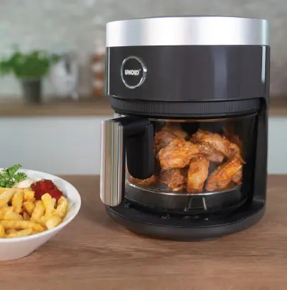 Unold Heißluftfritteuse Glas 3,5 L 1200 W schwarz Unold Heißluftfritteuse Glas 3,5 L 1200 W schwarz