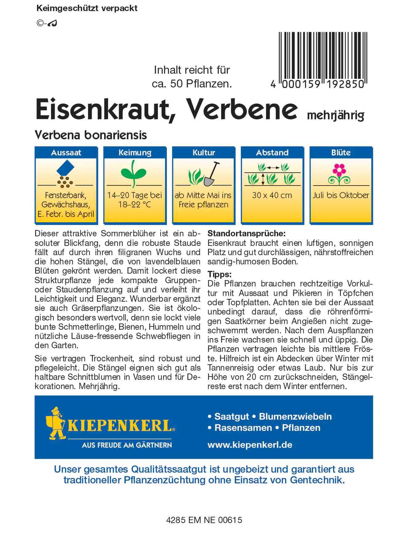Kiepenkerl Eisenkraut Kiepenkerl Eisenkraut
