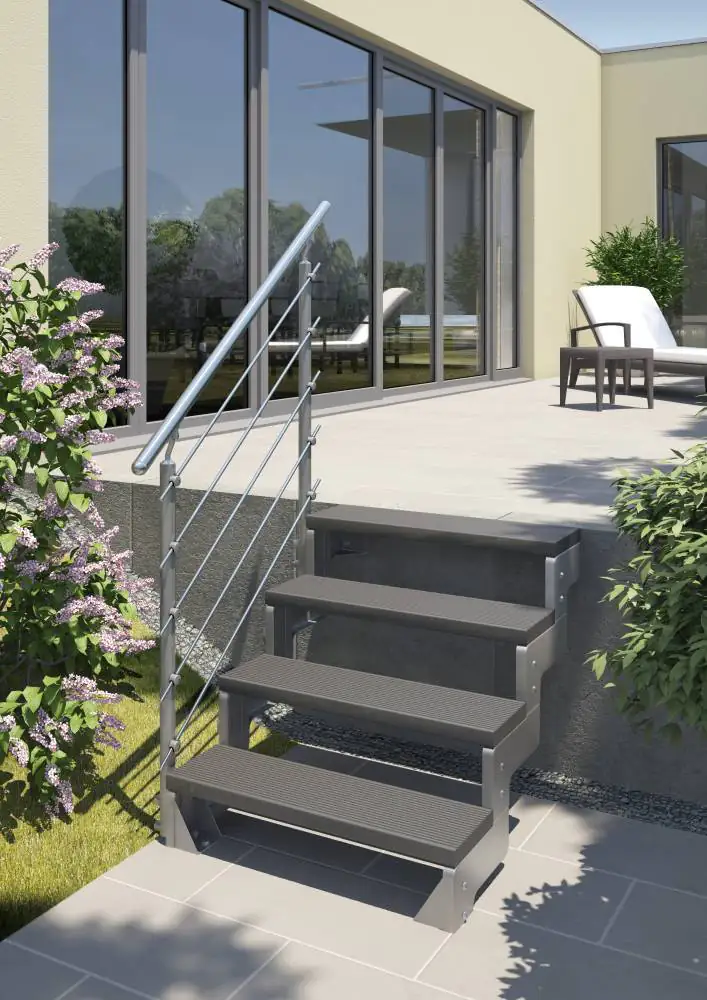 DOLLE Trimax-Stufe für Außentreppe Gardentop anthrazit DOLLE Trimax-Stufe für Außentreppe Gardentop anthrazit