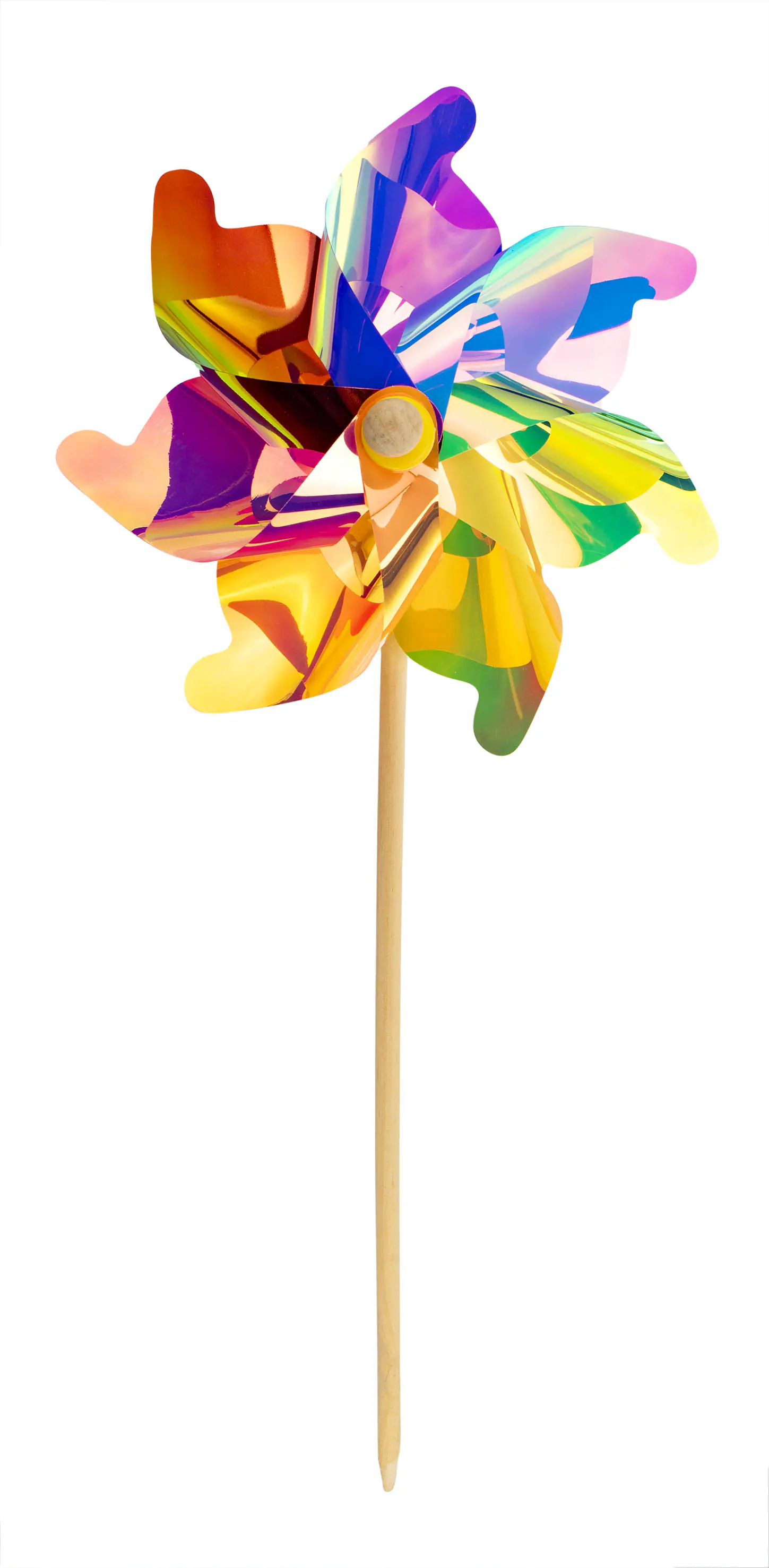 Glorex Gartenstecker Windrad 31 x 75 cm bunt irisierend