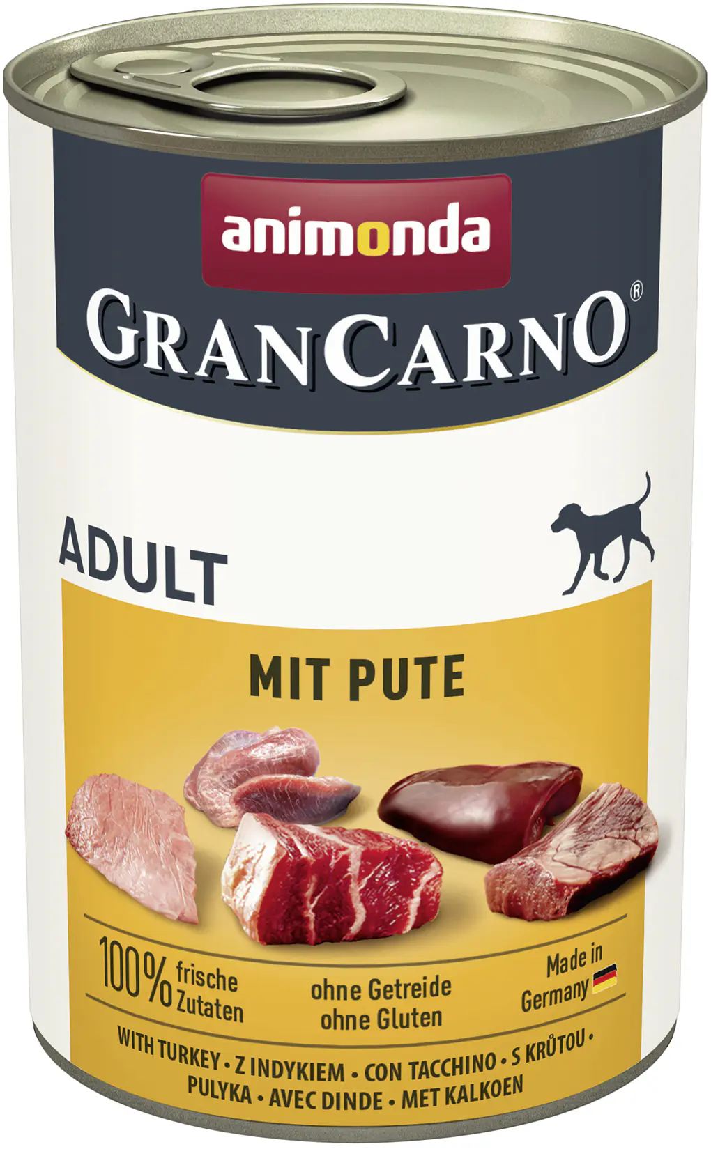 Animonda GranCarno Hundenassfutter Adult getreidefrei 400 g Pute