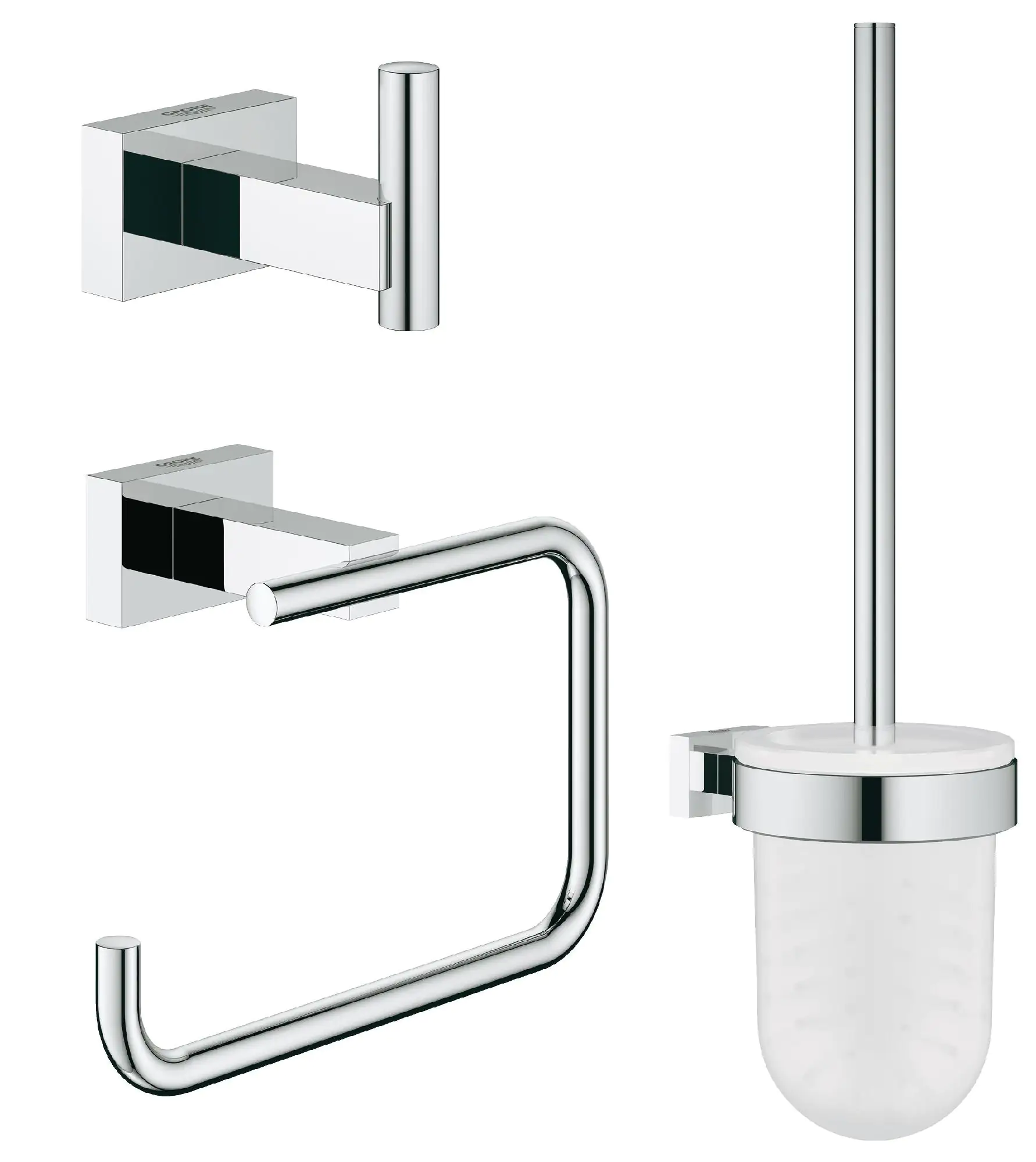 Grohe Essentials Cube WC-Set 3 in 1 Grohe Essentials Cube WC-Set 3 in 1