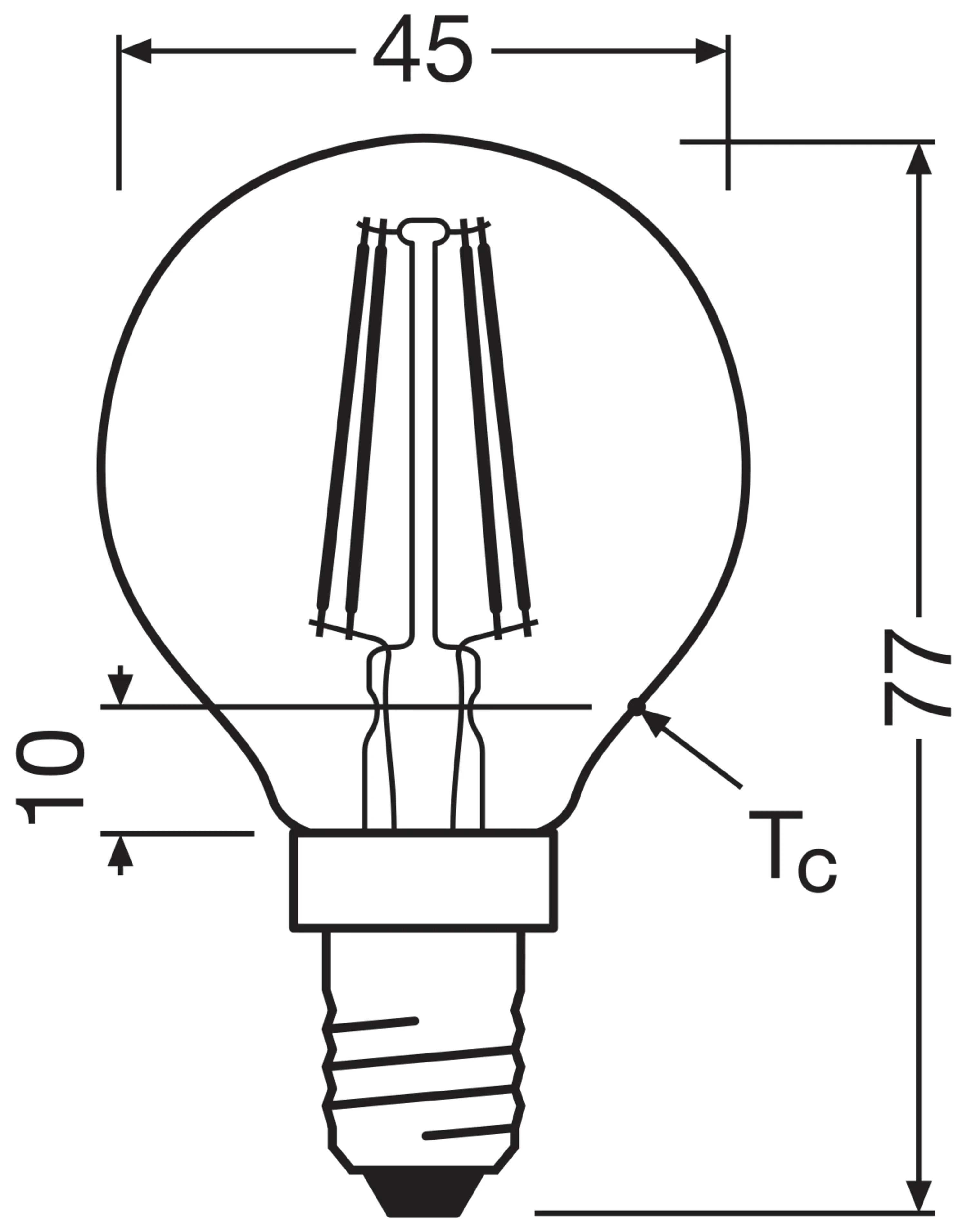 Bellalux LED Leuchtmittel Klassik P40 E14 4 W neutralweiß klar Bellalux LED Leuchtmittel Klassik P40 E14 4 W neutralweiß klar