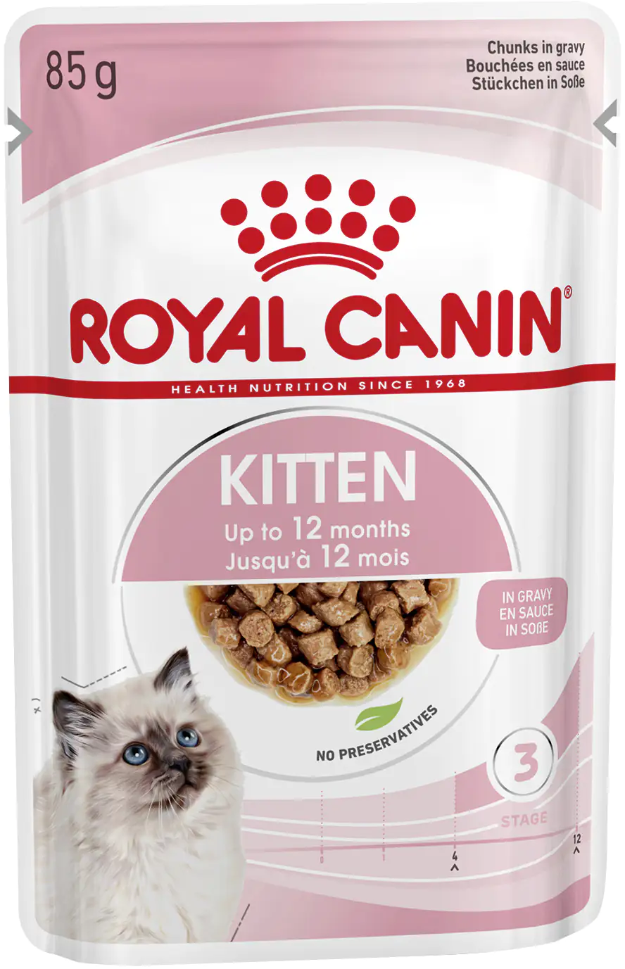 9003579308943 Royal Canin Katzenfutter Kitten feine Stückchen in Soße 85 g