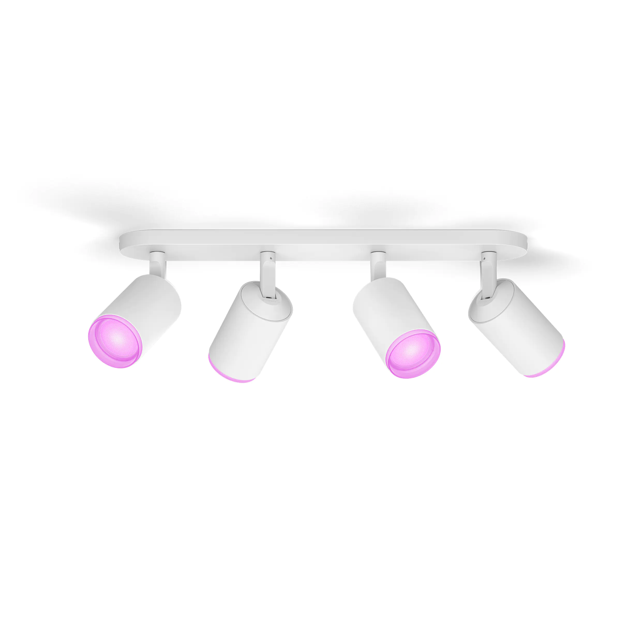 Philips Hue LED Deckenleuchte 4er Spot Fugato 20,6 x 14,45 cm weiß