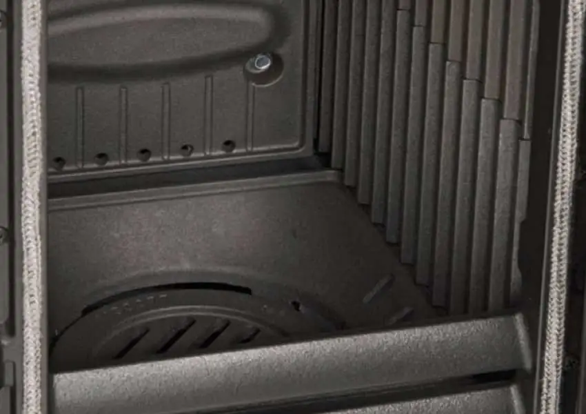 La Nordica Kaminofen FULVIA schwarz bordeaux Stahl/Kachel, 6 kW