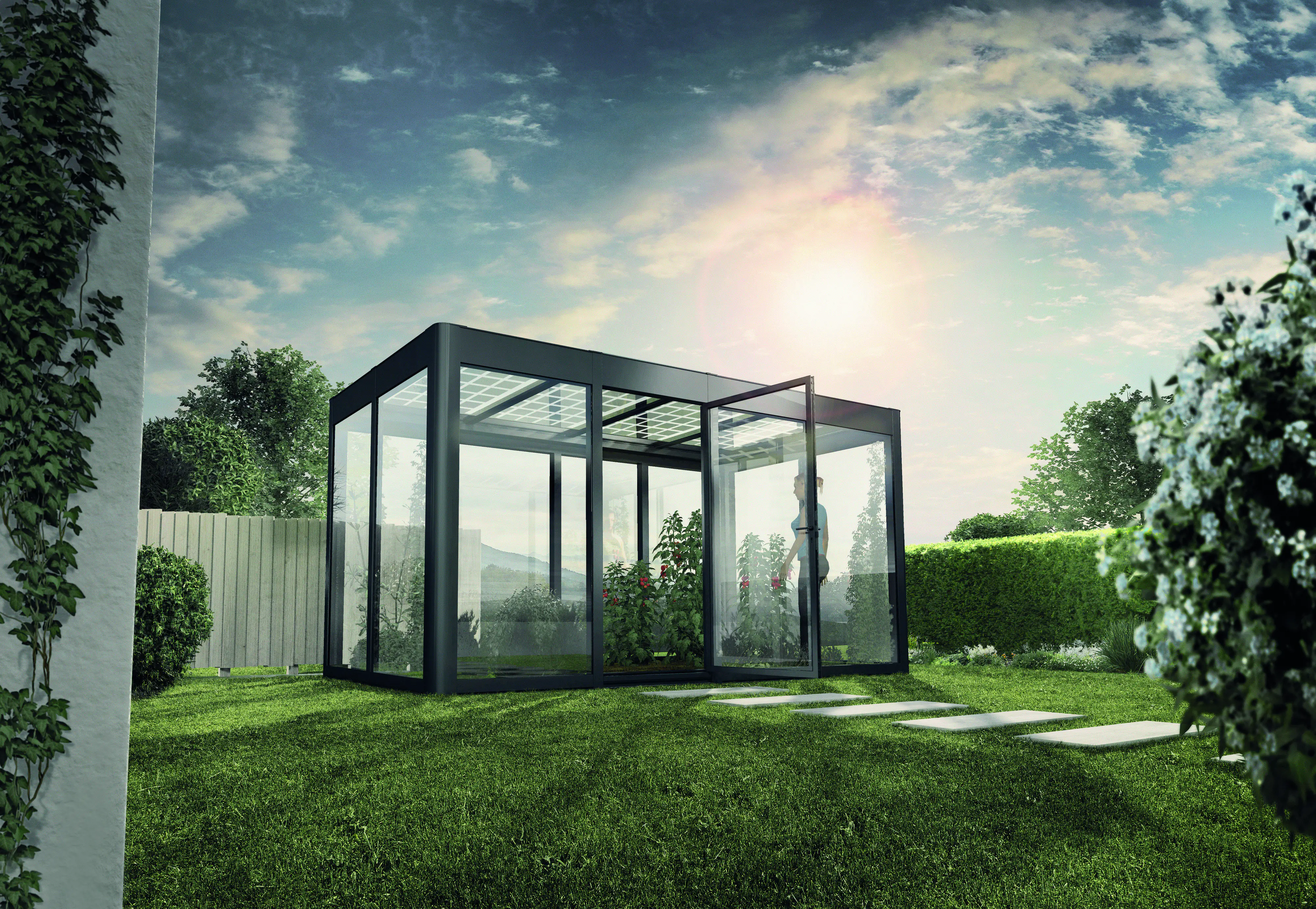 SunElements SunGarden Gartenhaus Energy 4.2 443 x 233 cm anthrazit-metallic