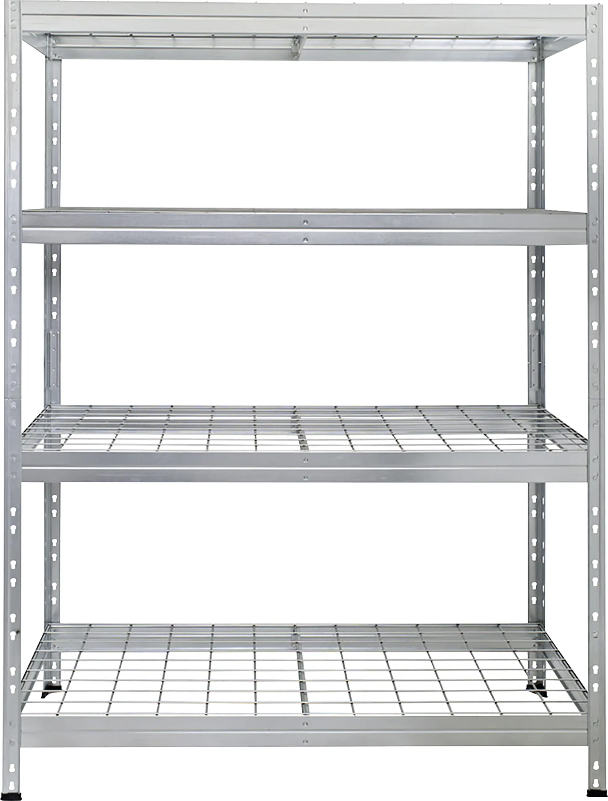 Ar Shelving Schwerlastregal Rivet Wire verzinkt 180 x 120 cm  4 Stahlgitterböden 1000 kg