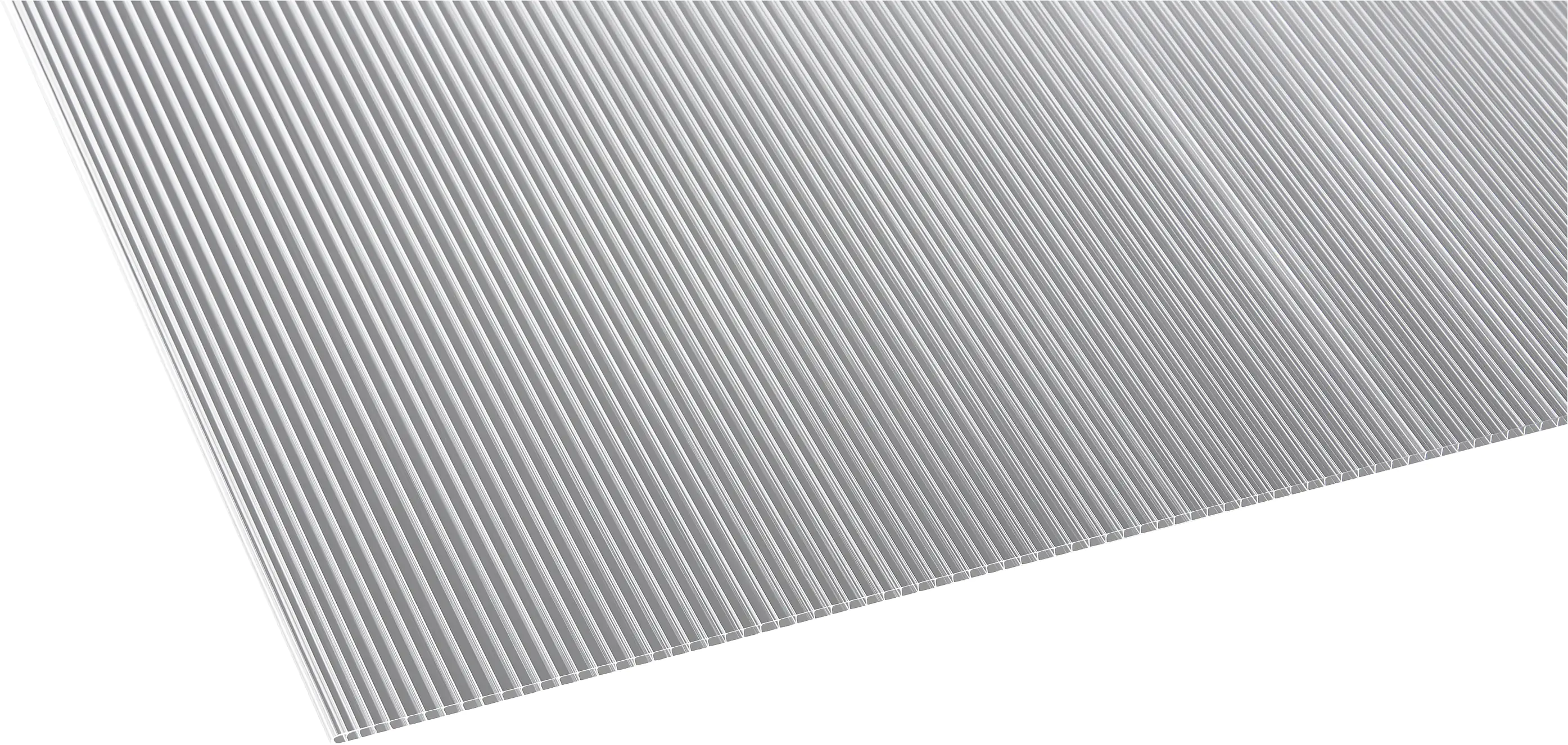 Gutta Polycarbonat-Doppelstegplatte 200 x 105 cm 6 mm klar Gutta Polycarbonat-Doppelstegplatte 200 x 105 cm 6 mm klar