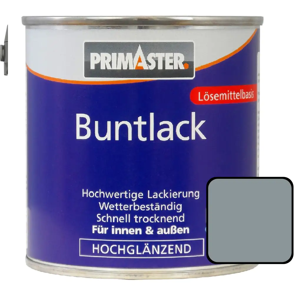 Primaster Buntlack RAL 7001 125 ml silbergrau hochglänzend Primaster Buntlack RAL 7001 125 ml silbergrau hochglänzend