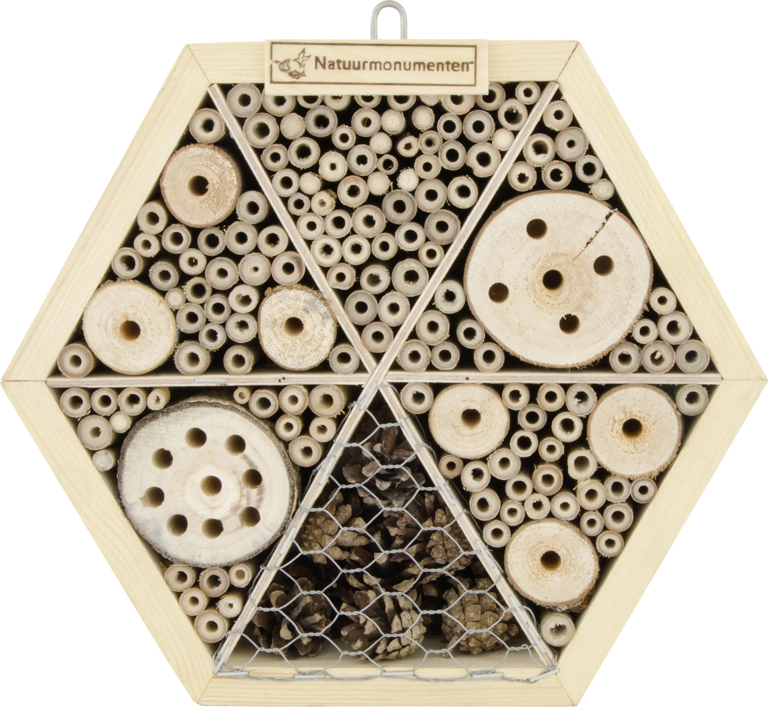 5051054264080_2471495 CJ Wildlife Insektenhaus Hexagon natur 8 x 25,1 x 25,1 cm