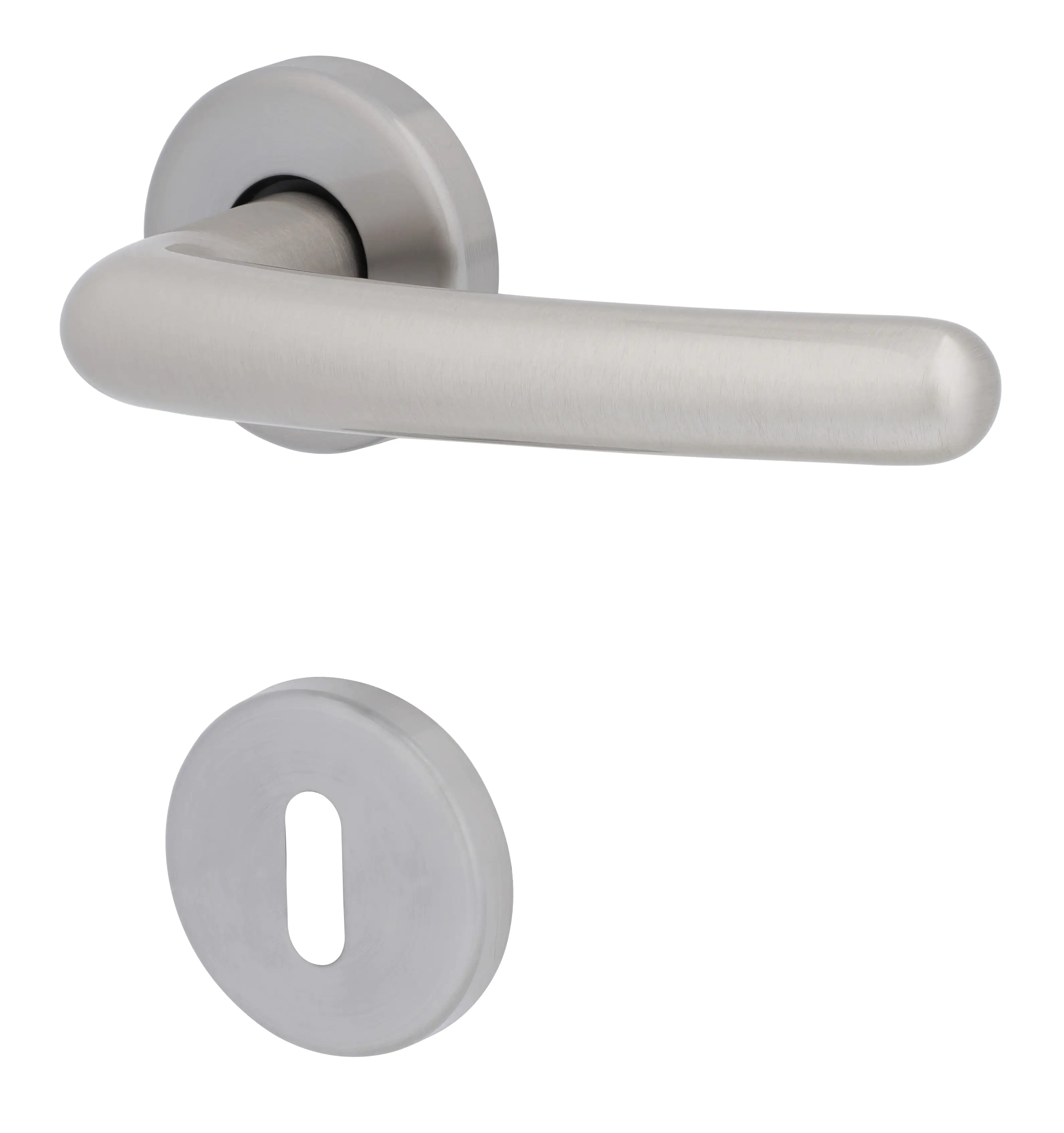 Alpertec BB-Rosettengarnitur Laurie Messing silber rund Alpertec BB-Rosettengarnitur Laurie Messing silber rund