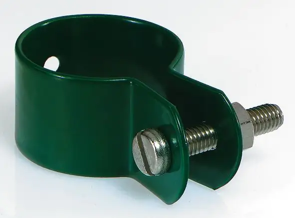 4004338655235 Alberts Schelle zur Befestigung von Streben an Pfosten Ø 48 mm grün