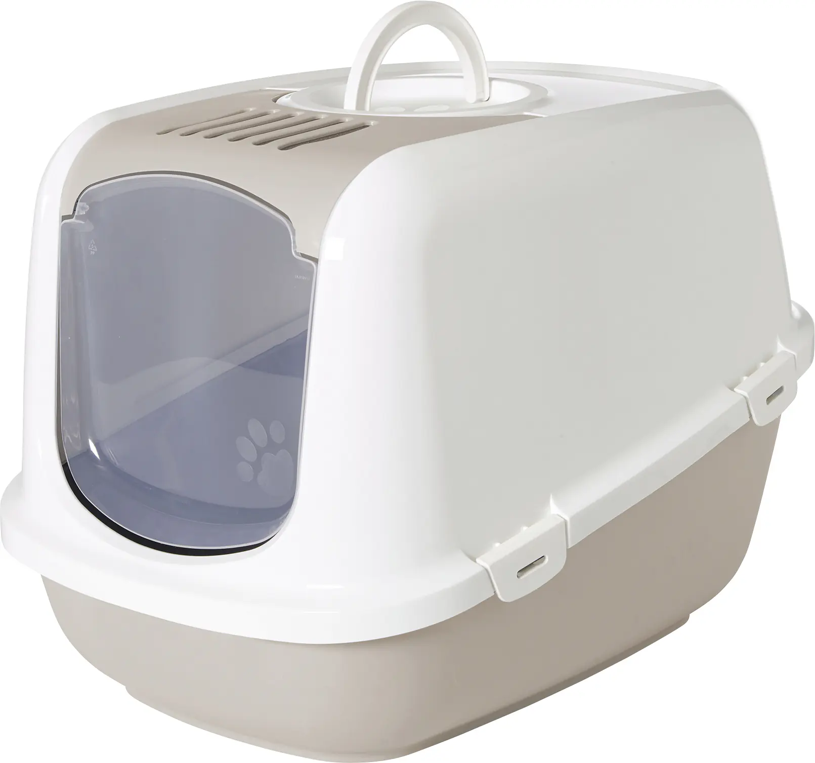 Nobby Katzentoilette Nestor Jumbo mokka weiß 66,5 x 48,5 x 46,5 cm