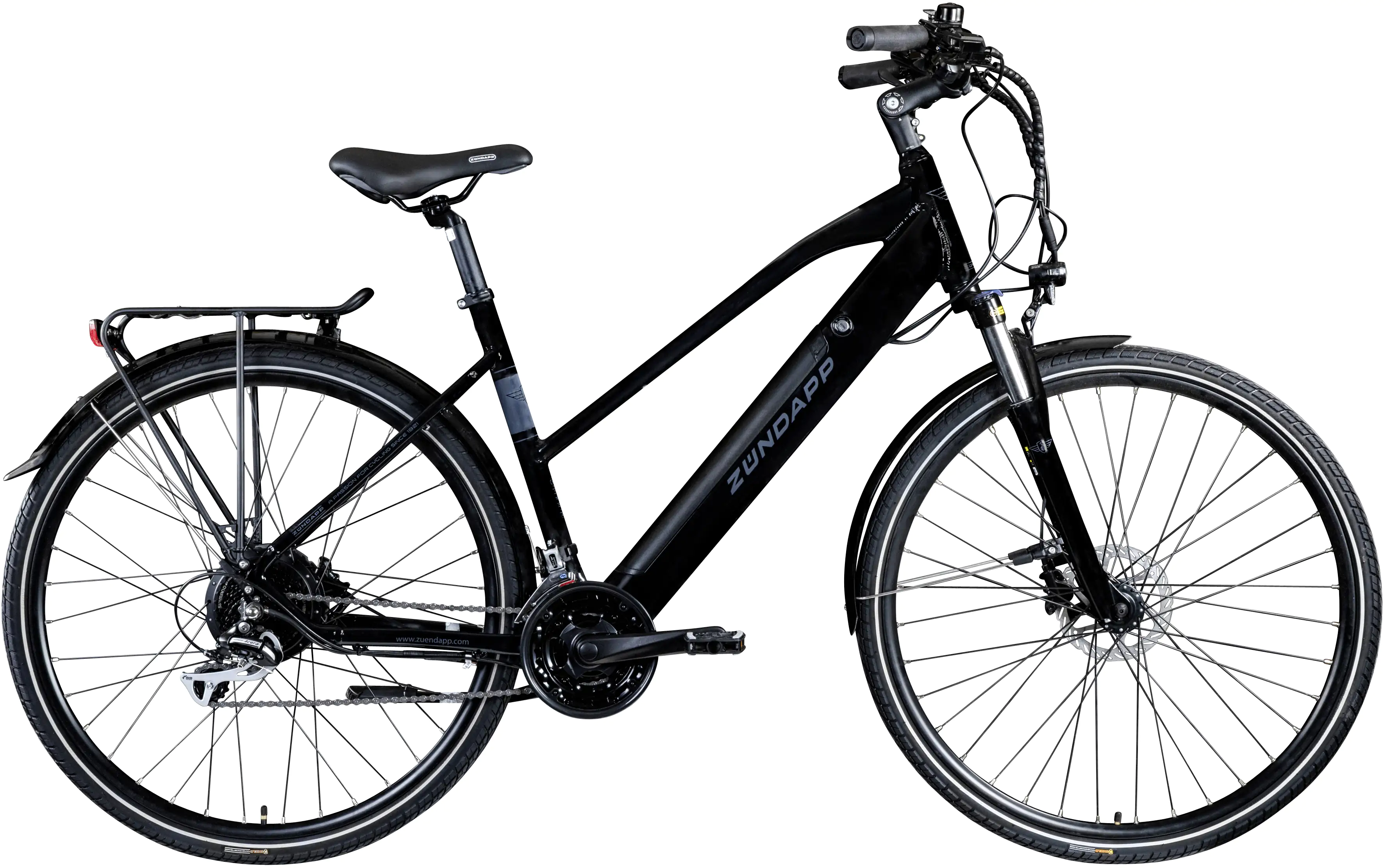 Zündapp E-Bike Trekking Z810 28 Zoll 24-Gang 417 Wh schwarz grau
