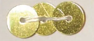 Glorex Paillettenscheiben 6 mm 7 g, goldfarben