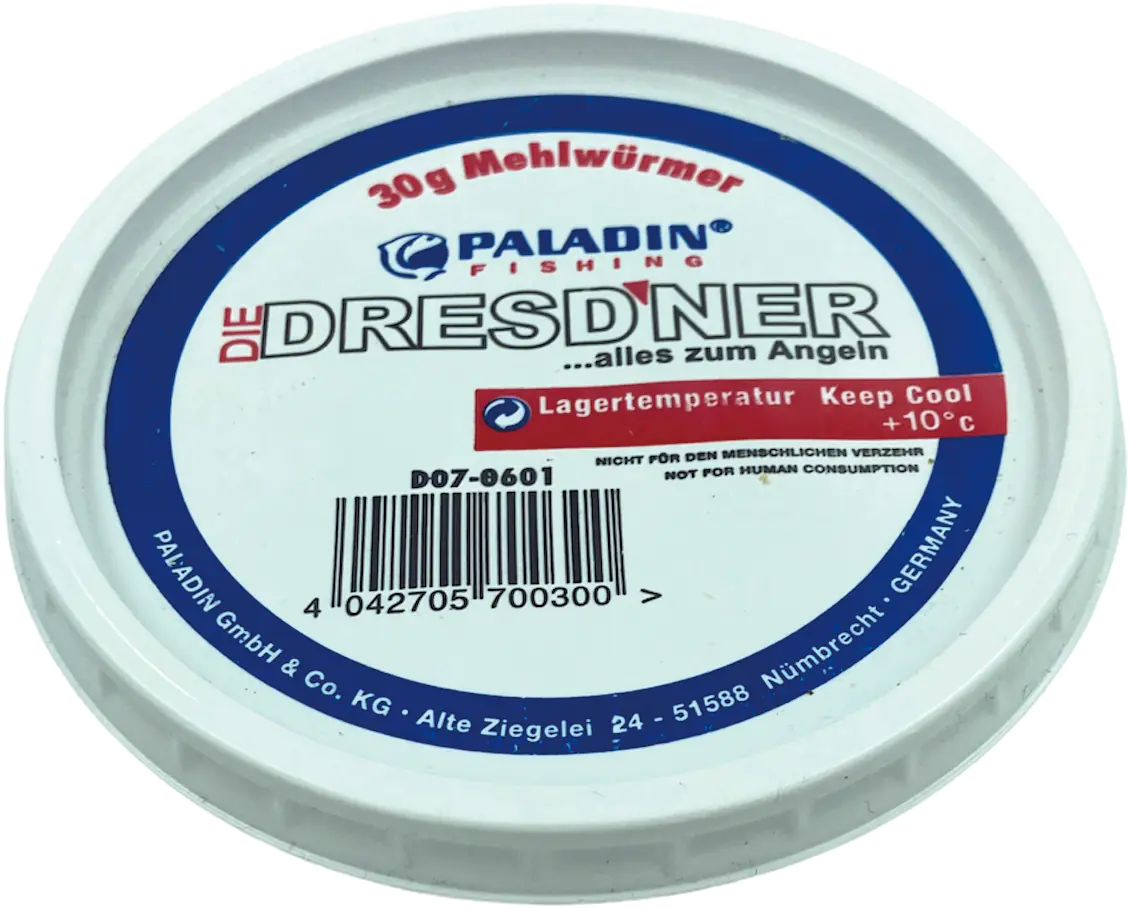 Dresdner Angelköder Mehlwürmer 125 ml Dose