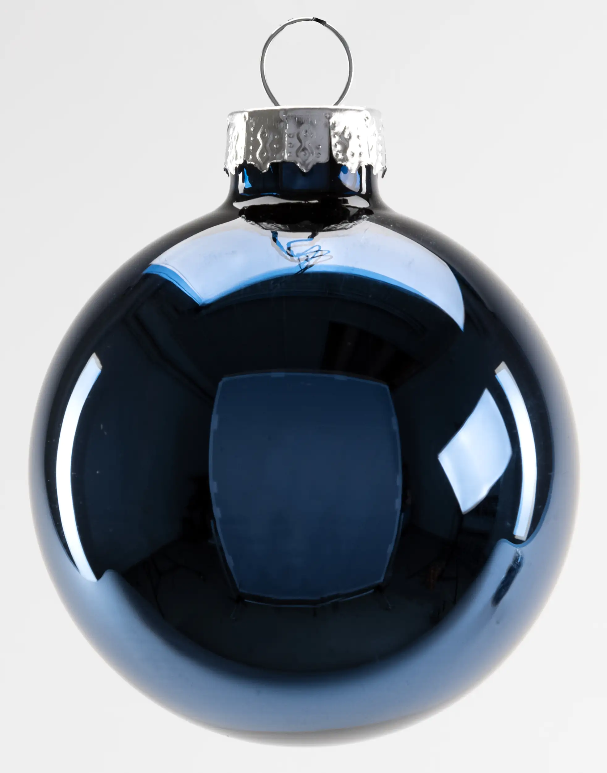 4333692538541_03 TrendLine Weihnachtskugeln aus Glas Ø 60 mm nachtblau - 20 Stück