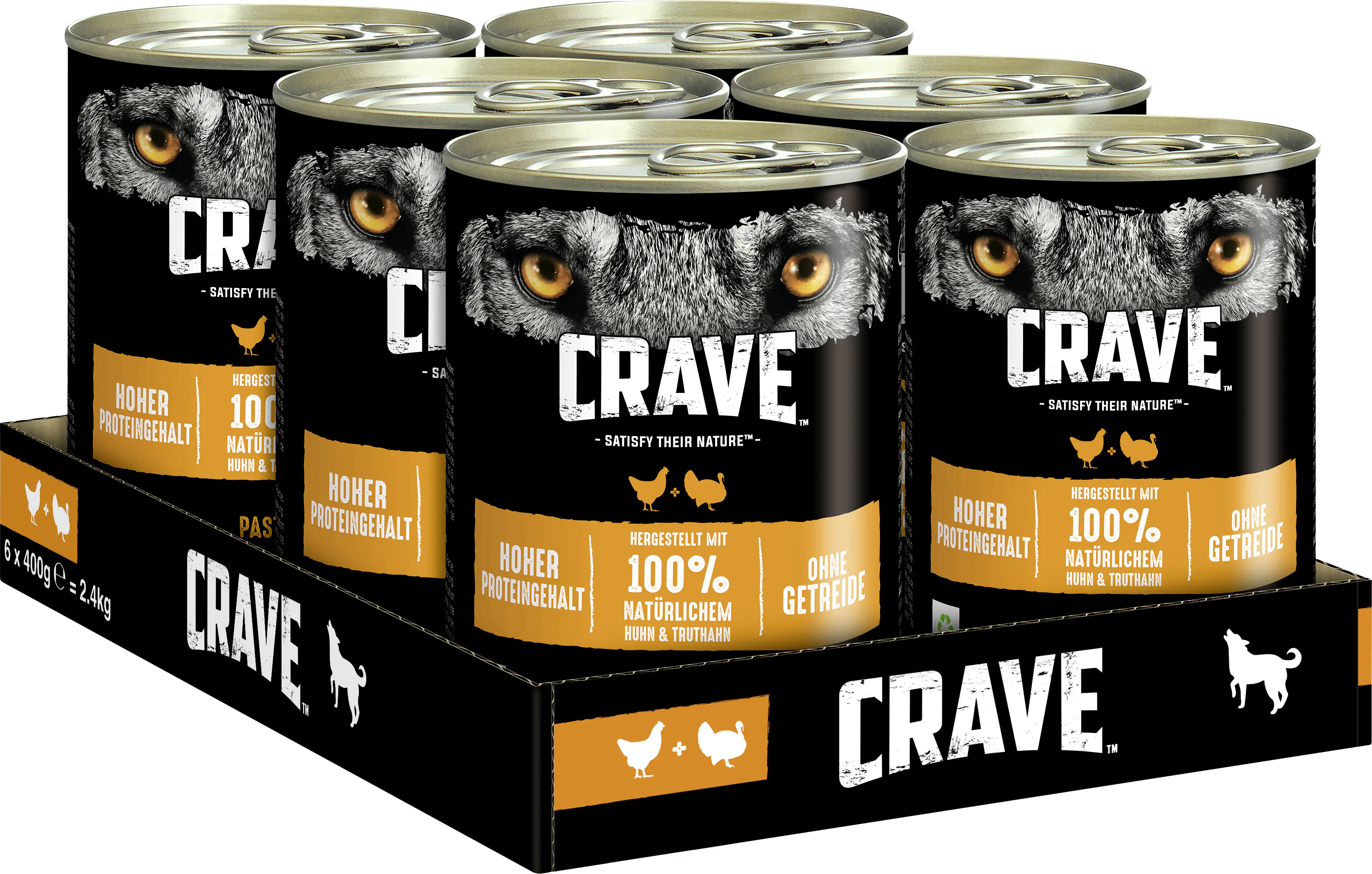 Crave Adult mit Huhn und Truthahn Hundefutter 400 g