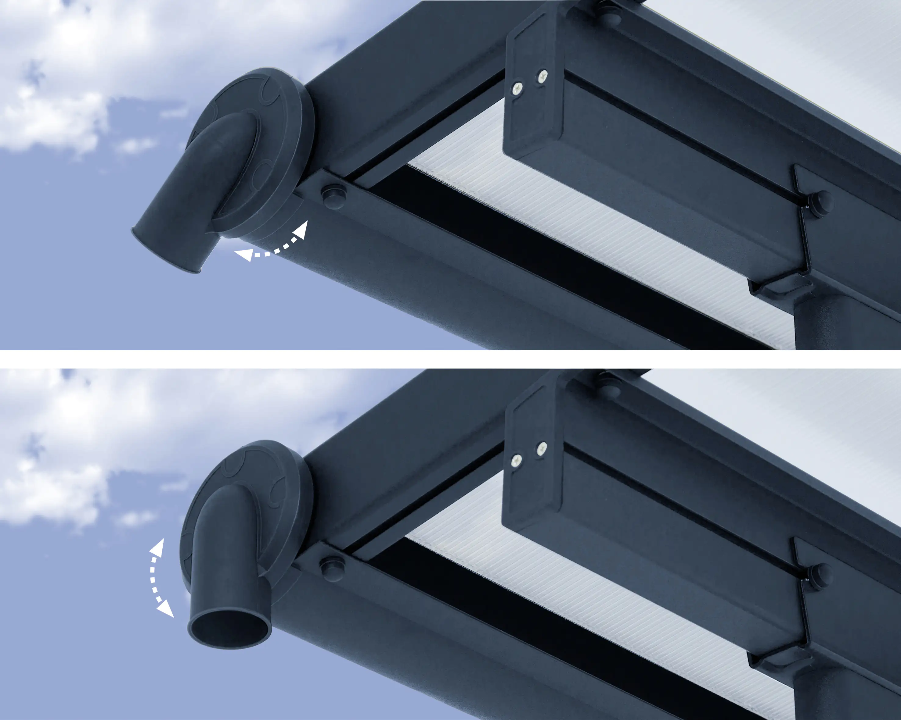 Canopia Terrassenüberdachung Sierra  971 x 295 cm anthrazit
