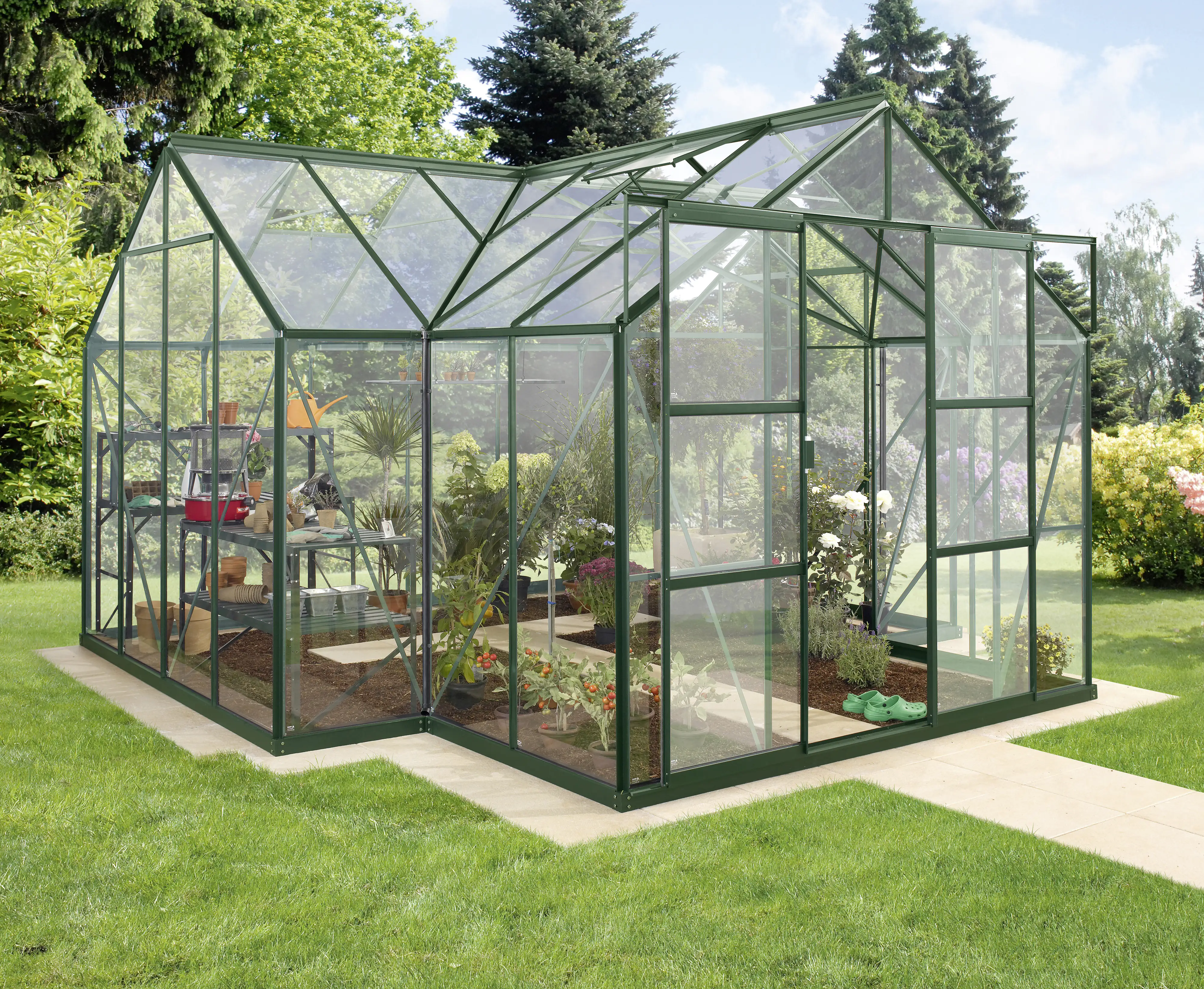 4005717203894_1769358 Vitavia Gewächshaus Sirona 13000 381 x 381 cm 3 mm Sicherheitsglas