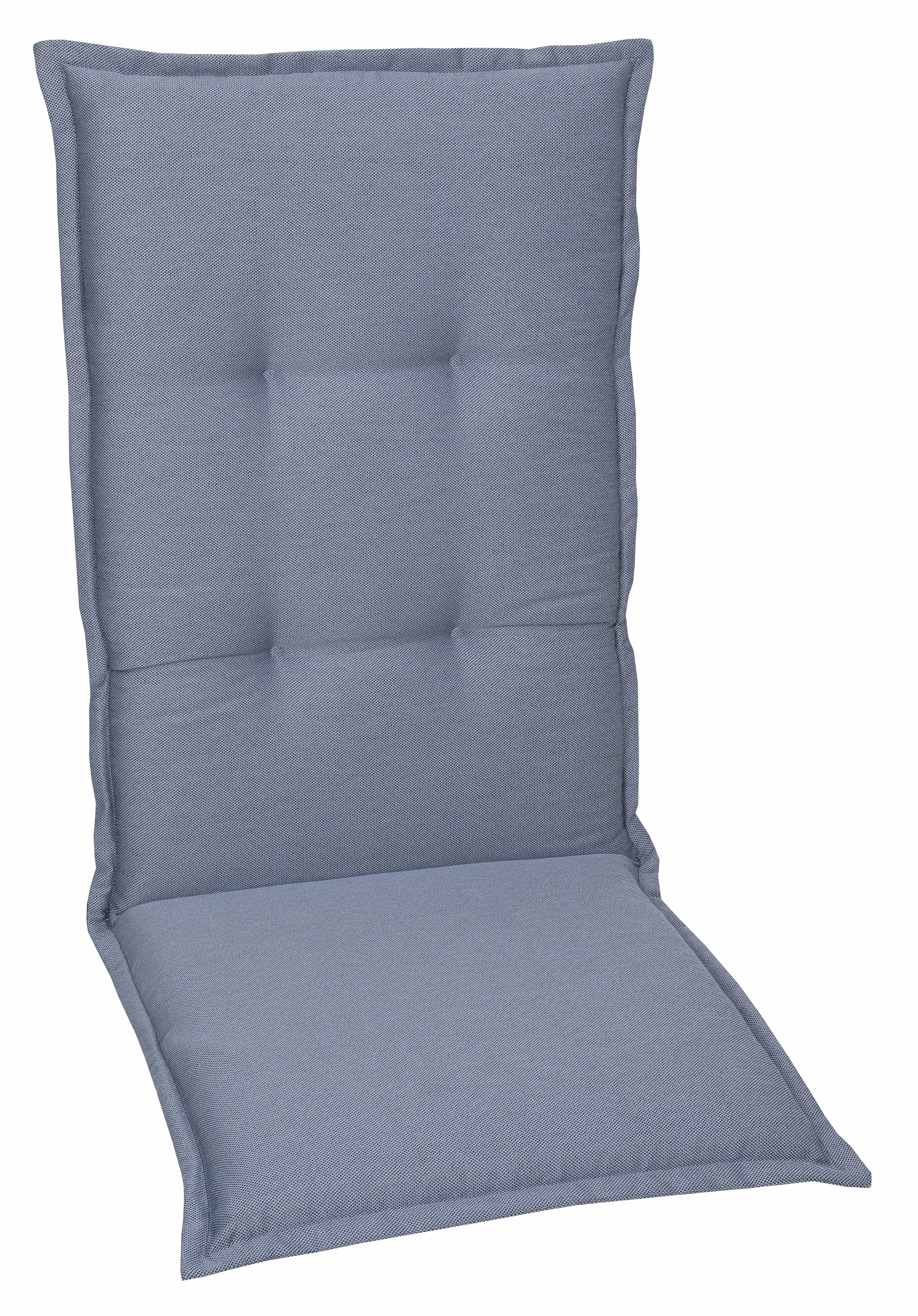 GO-DE Gartenstuhlauflagen hochlehner 120 x 50 x 7 cm blau
