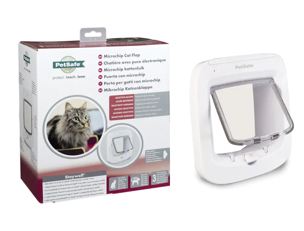 PetSafe Microchip Katzenklappe weiß