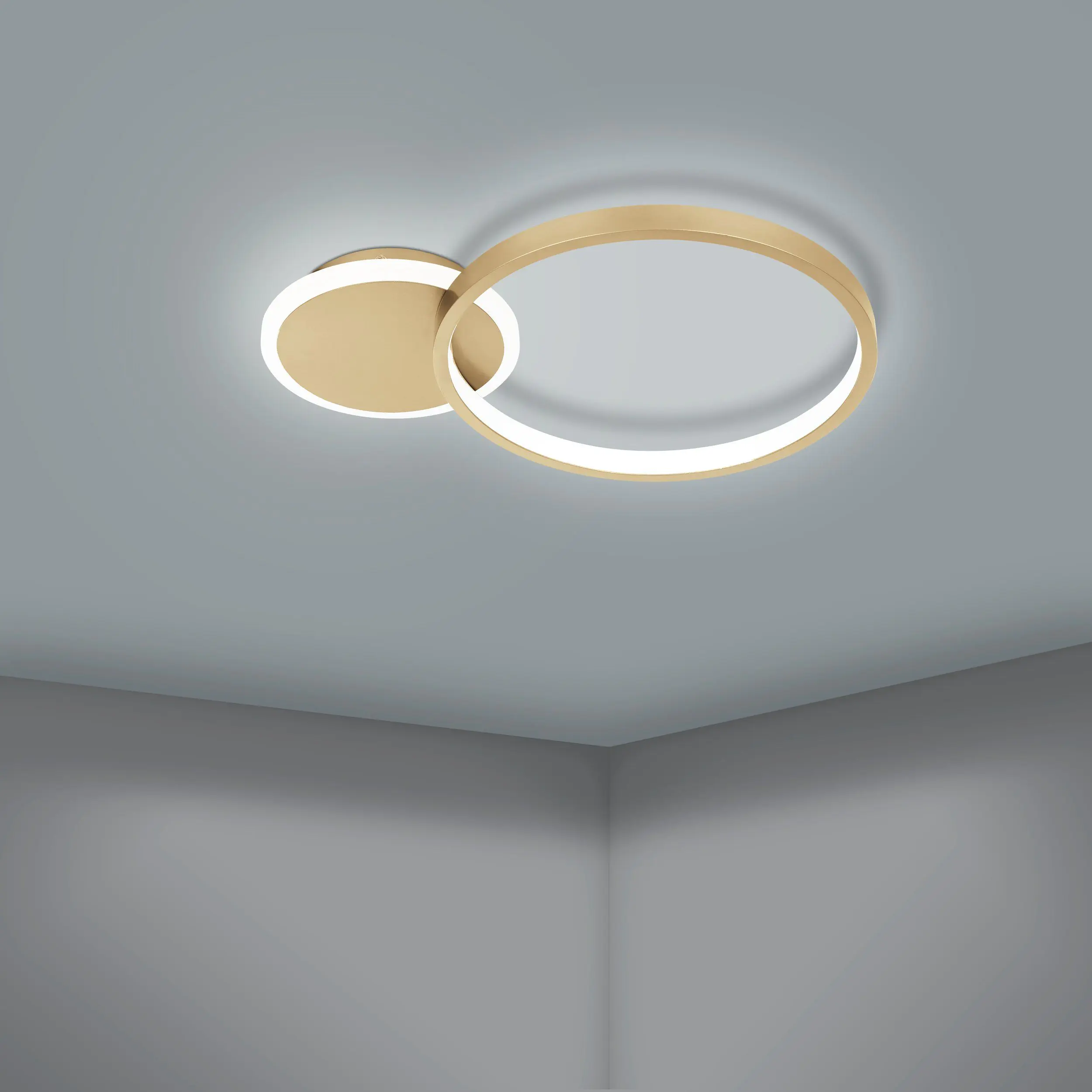 Eglo LED CCT Deckenleuchte Gafares weiß-gold 40,5 x 29 cm gold, weiß Eglo LED CCT Deckenleuchte Gafares weiß-gold 40,5 x 29 cm gold, weiß