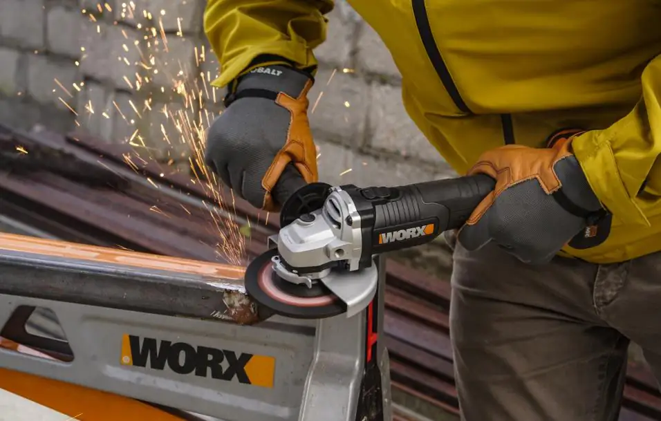 Worx Akku-Winkelschleifer WX812 20 V 4,0 Ah 125 mm bürstenloser Motor Worx Akku-Winkelschleifer WX812 20 V 4,0 Ah 125 mm bürstenloser Motor