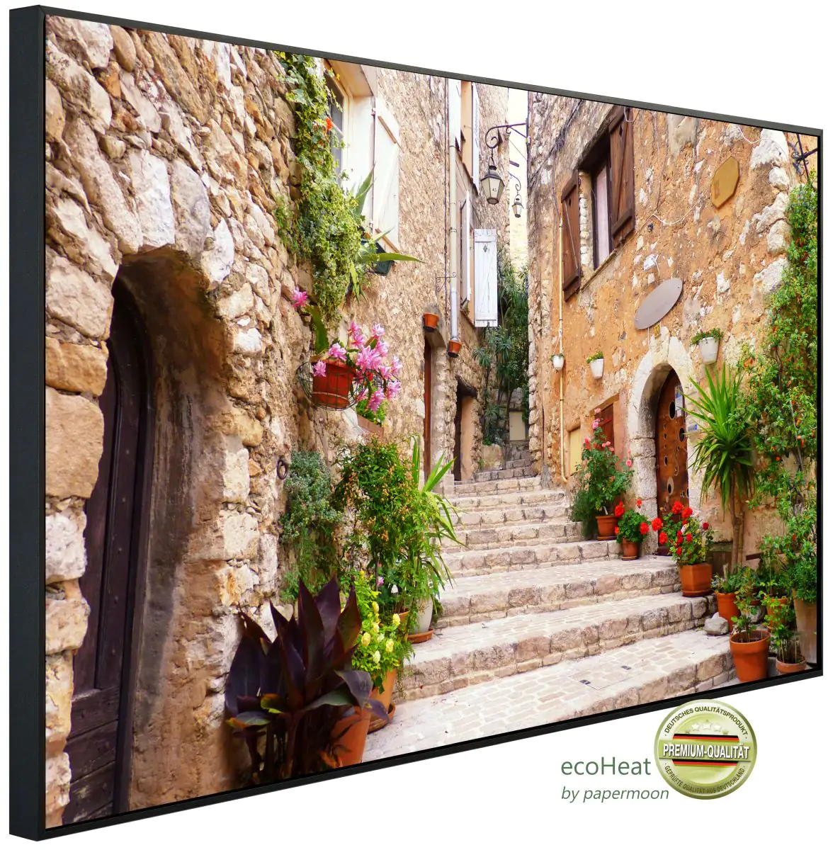 papermoon Infrarotheizkörper EcoHeat 60x120 cm 1000 Watt, Mallorca Gasse