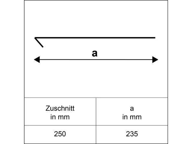 Sarei Traufstreifen ohne Wasserfalz 1000 x 250 mm natur Sarei Traufstreifen ohne Wasserfalz 1000 x 250 mm natur