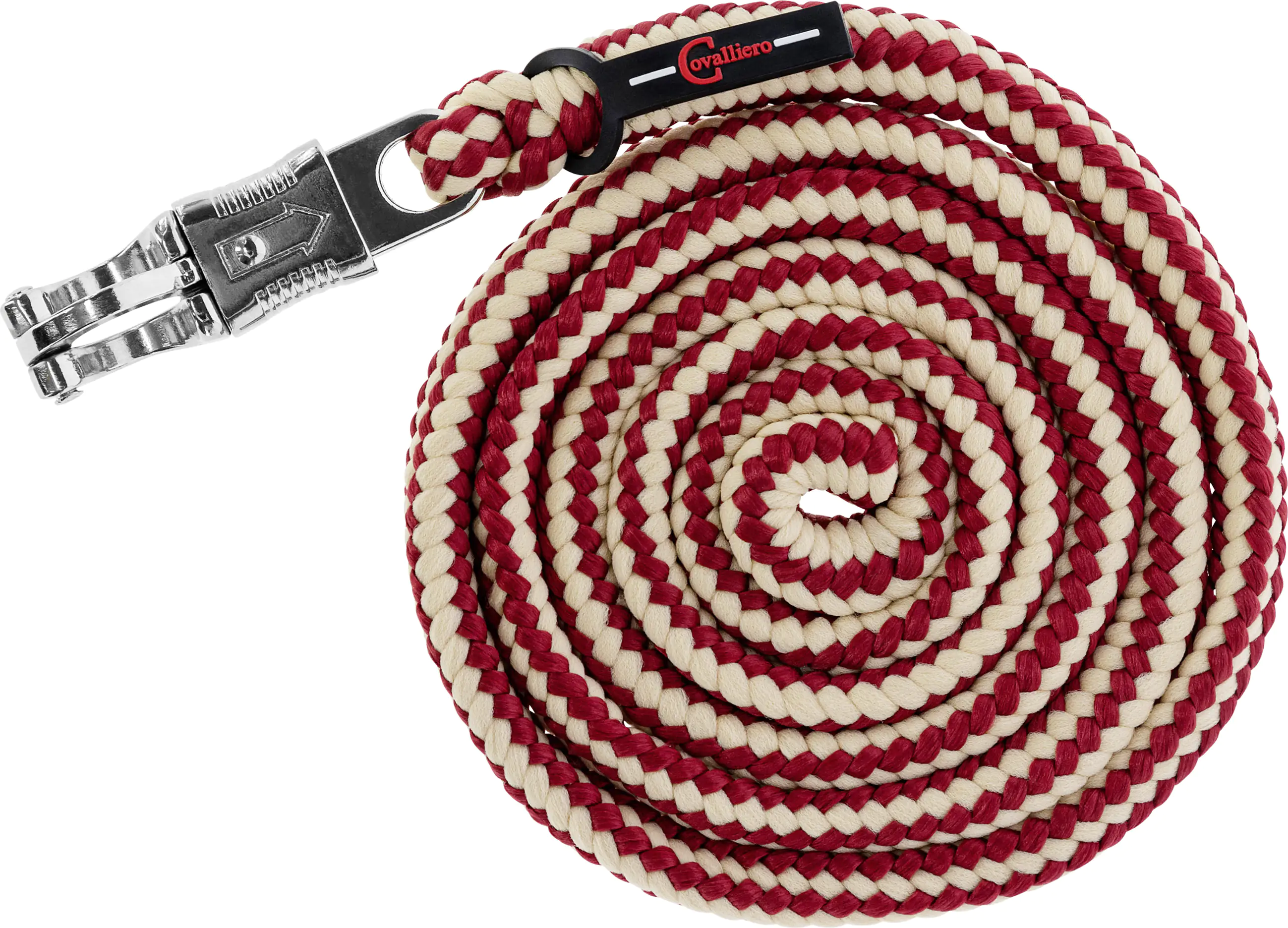 Kerbl Pferde-Führstrick Hippo Panikhaken bordeaux/beige Kerbl Pferde-Führstrick Hippo Panikhaken bordeaux/beige