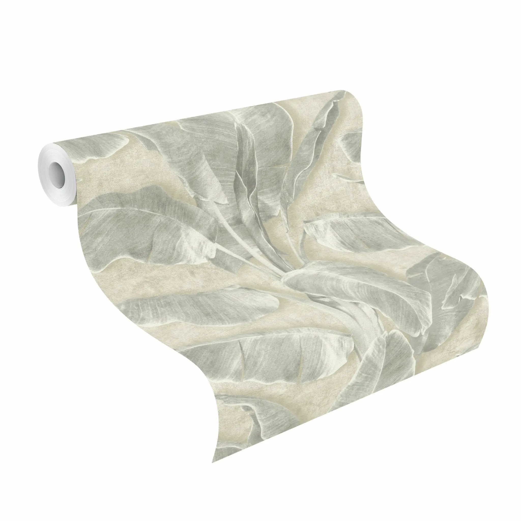 Tesa x Rasch selbstklebende Tapete Cuba Blatt grün beige 6 x 0,53 m