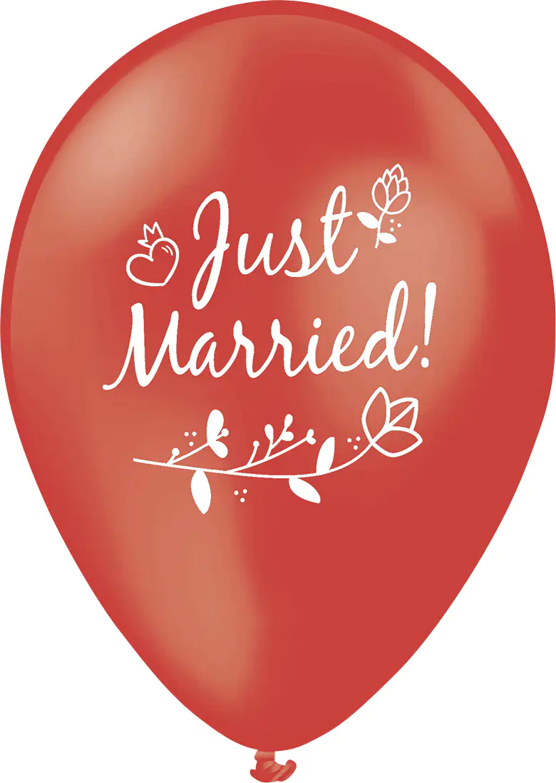 TIB Heyne Luftballon Just Married 5 Stück