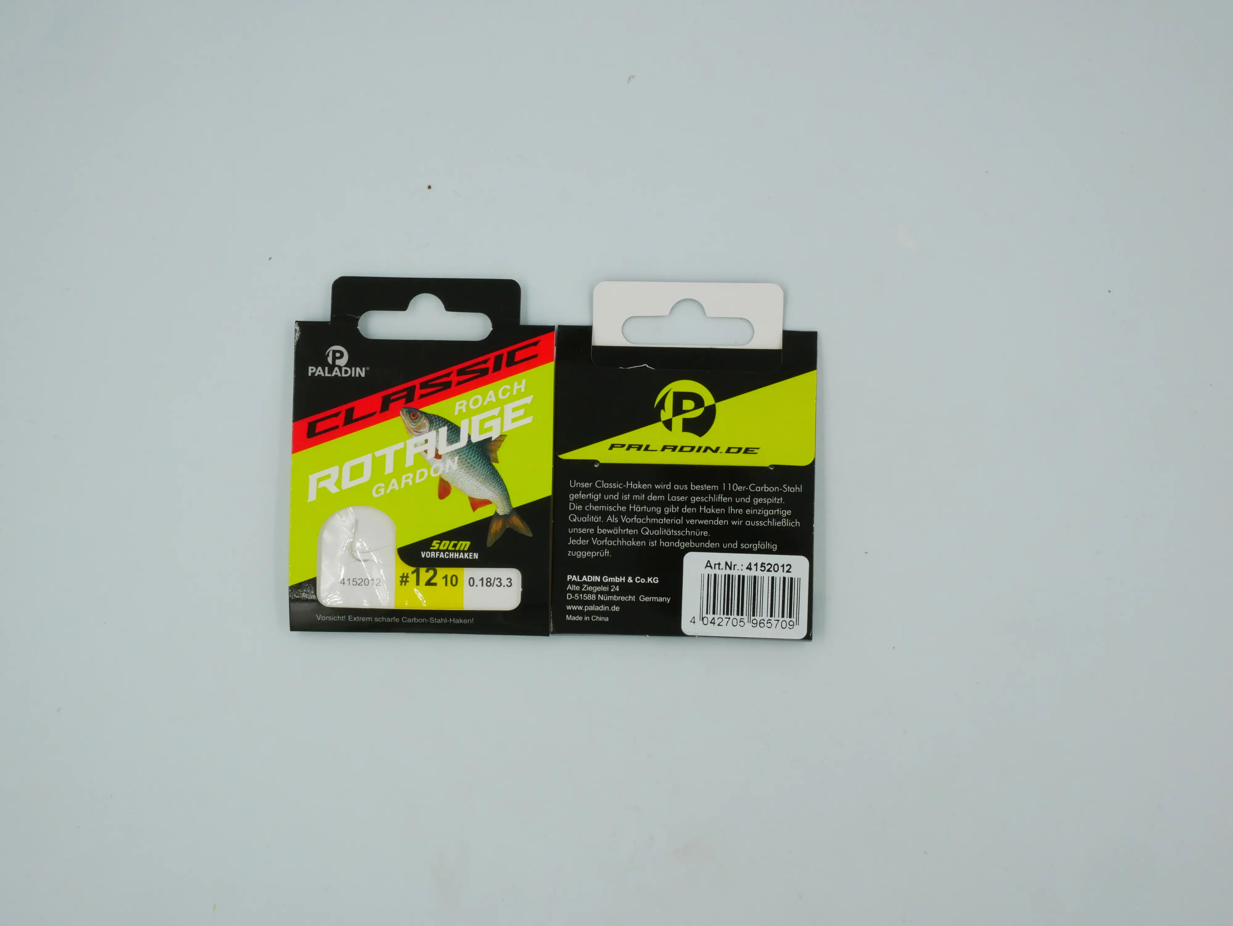 Paladin Rotaugenhaken gebunden Größe 12 50 cm nickel