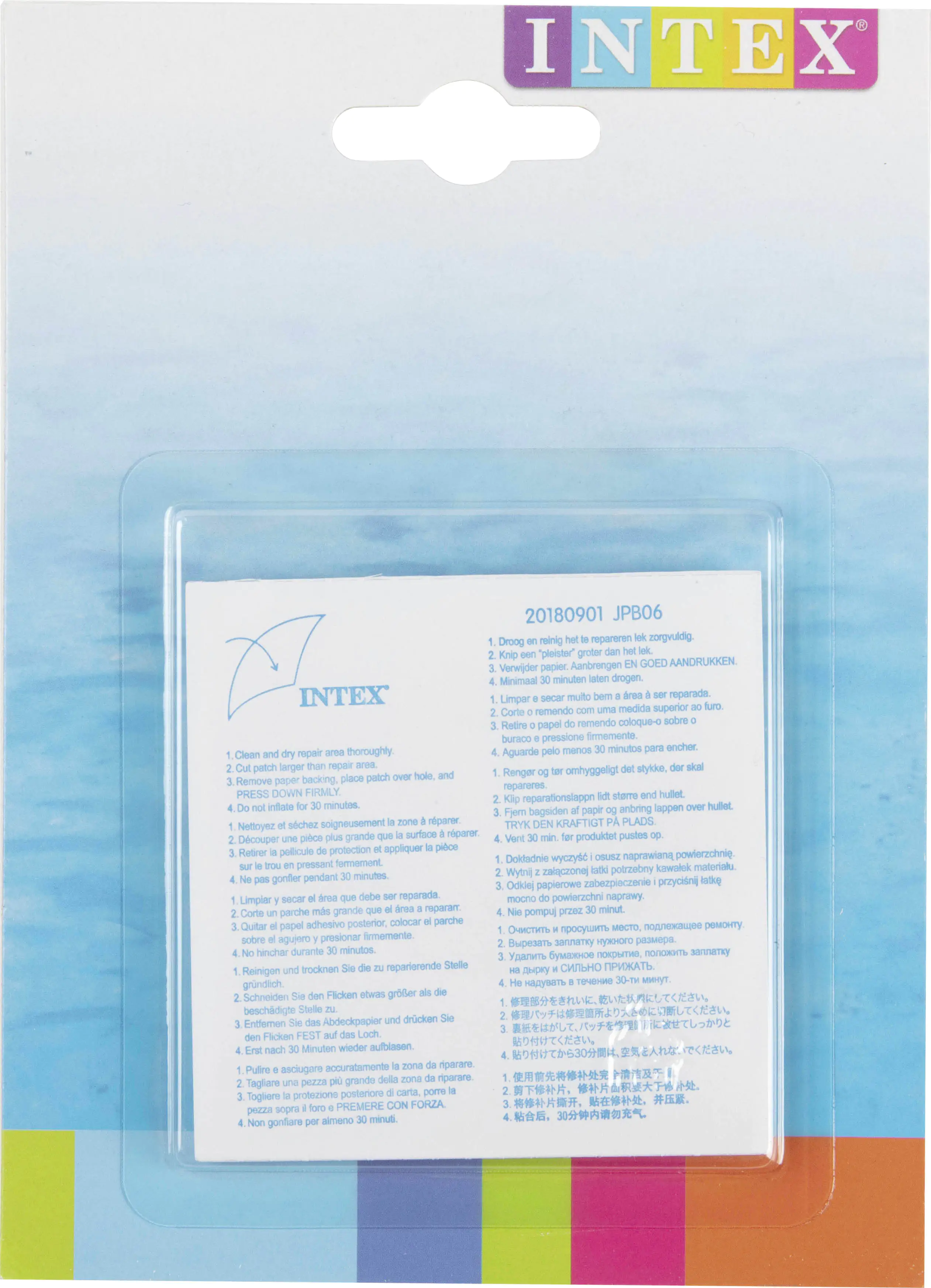 6941057402611 Intex Reparatur-Flicken selbstklebend ca. 7 x 7 cm