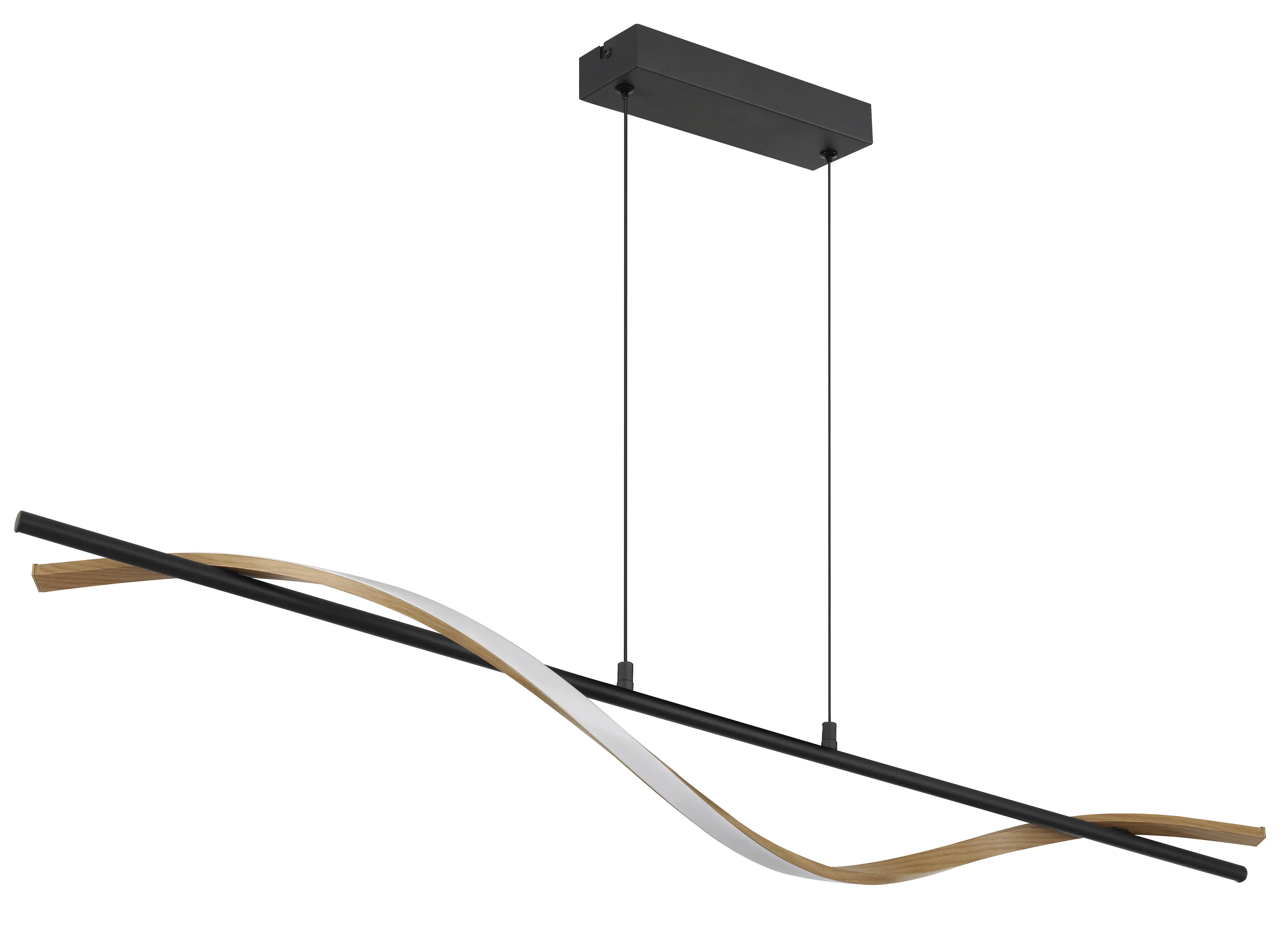 Globo Hängeleuchte Watkins 115 x 120 cm L x H schwarz warmweiß